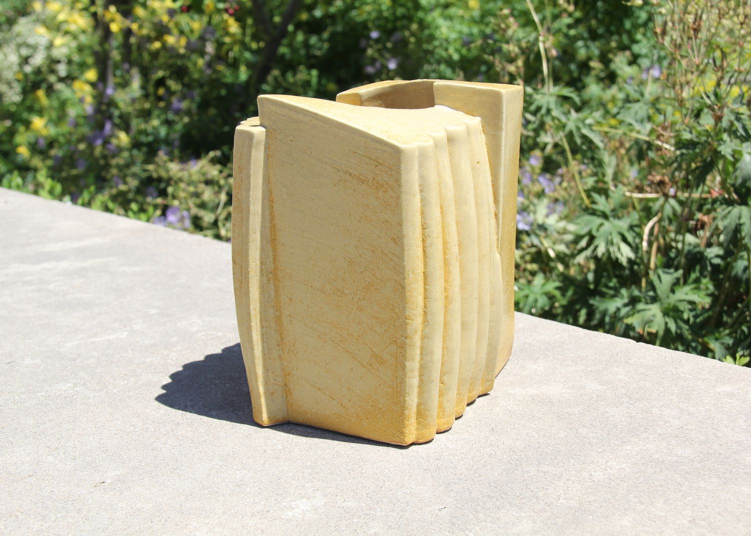 Bruce Cochrane: Sculptural Vase in Yellow Product Image 5 of 5