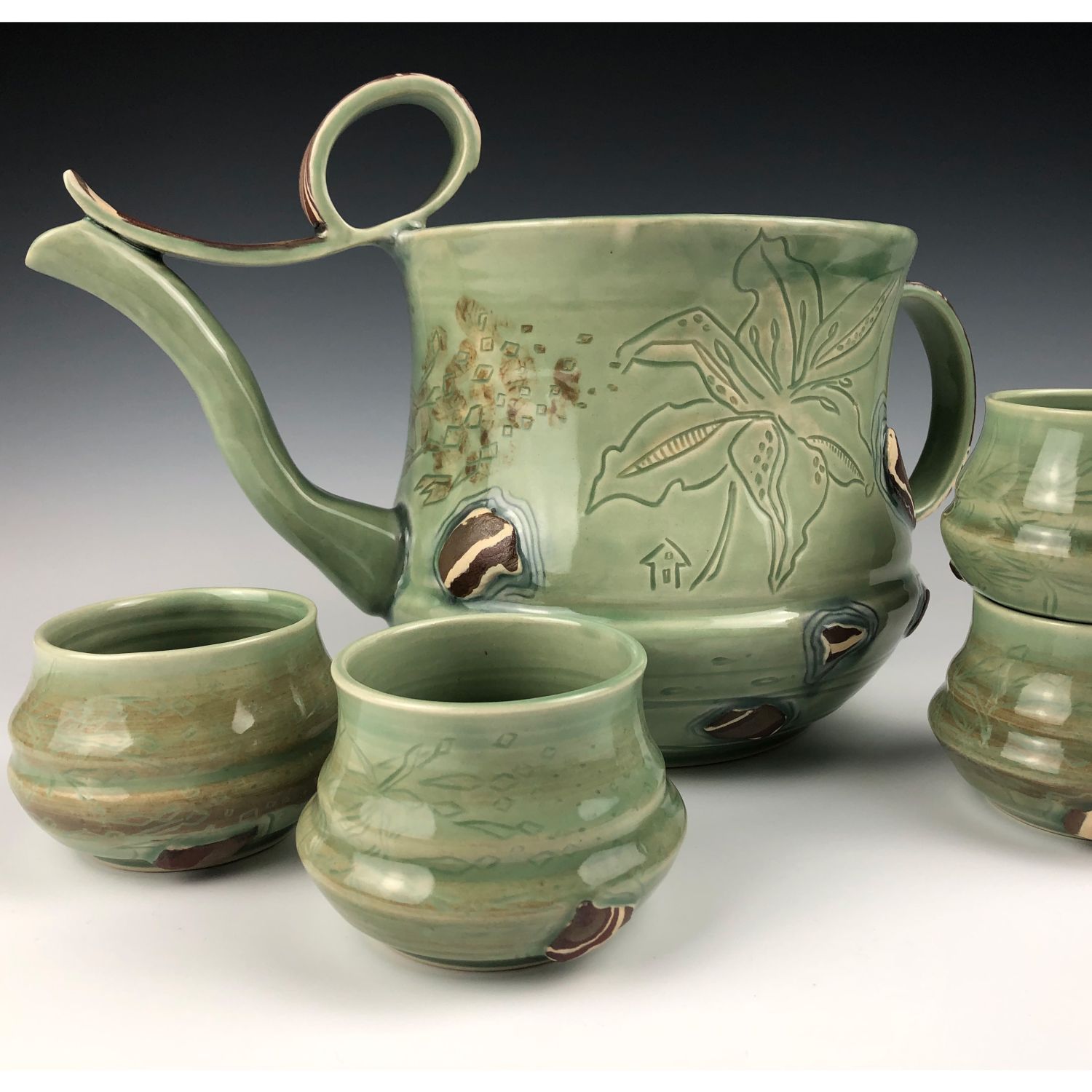 Kristina Rose Studios: Jug and Four Cups (Sold as a set of five) Product Image 1 of 6
