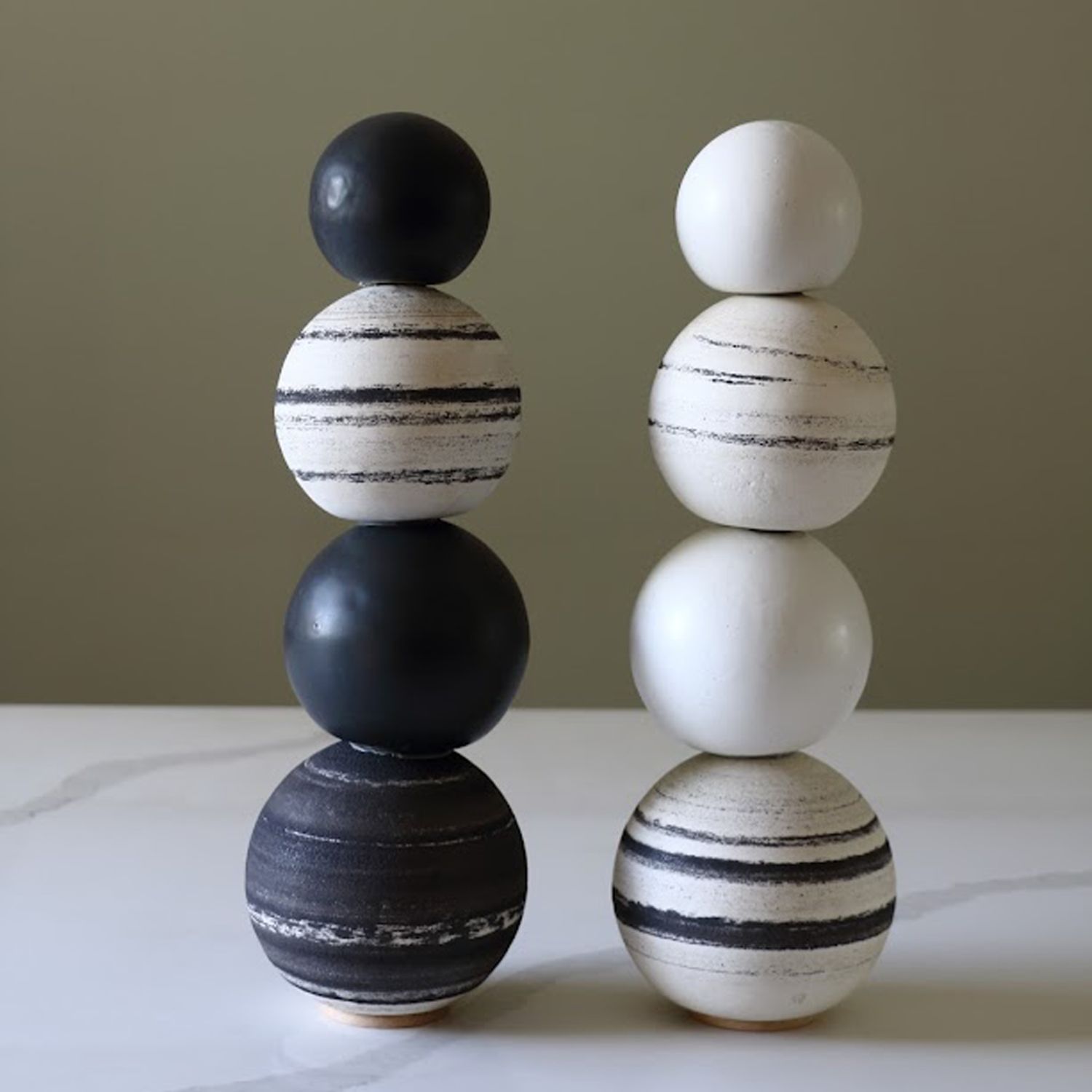 Celina K Ferreira: Stacked B – White & Black Product Image 5 of 5