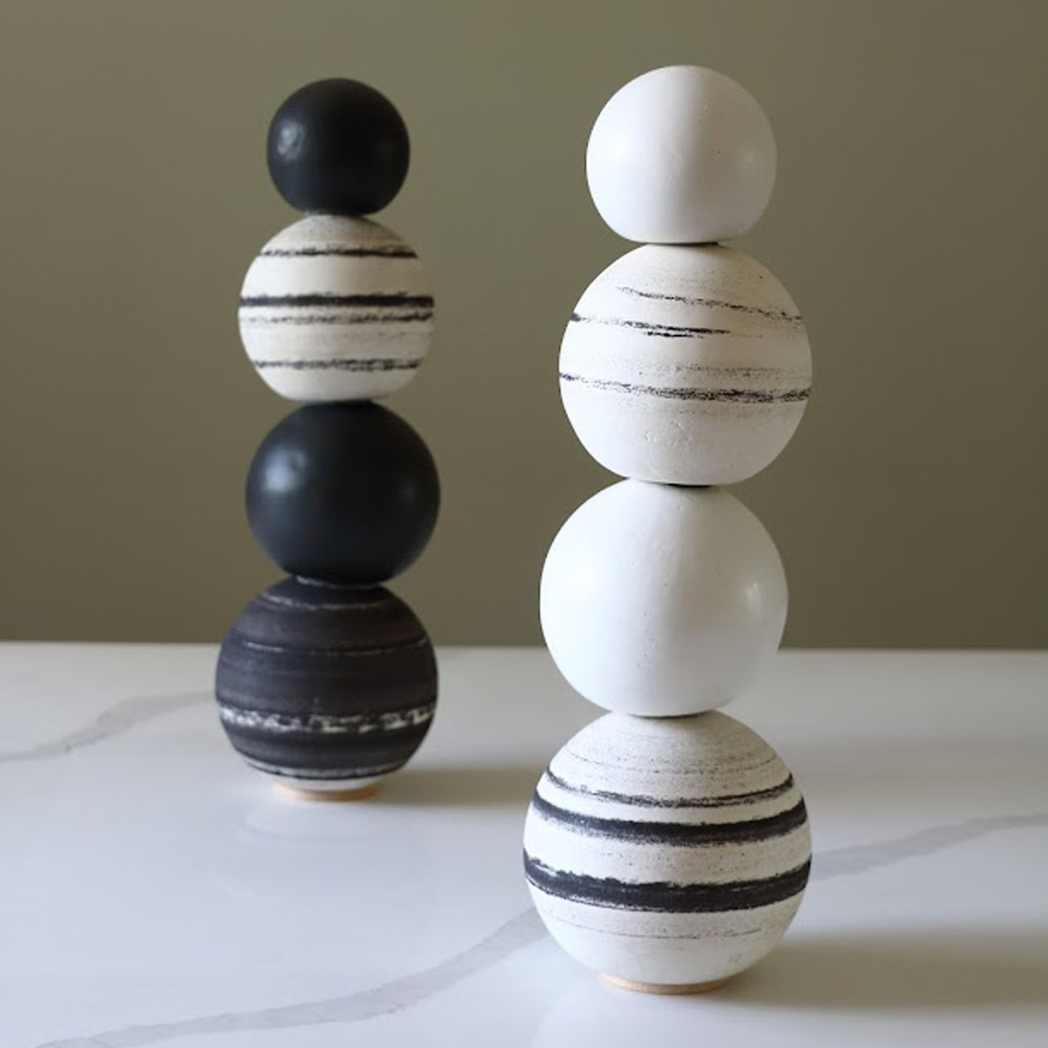 Celina K Ferreira: Stacked B – White & Black Product Image 2 of 5