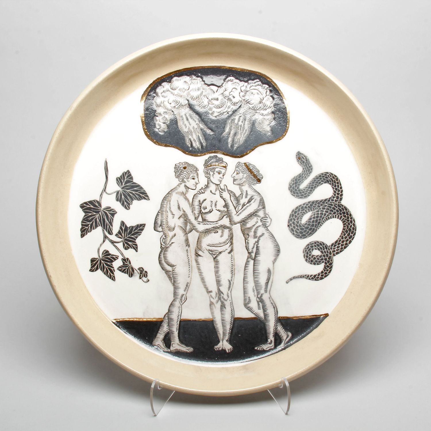 Emma Kip: Platter with Three Figures Product Image 1 of 3