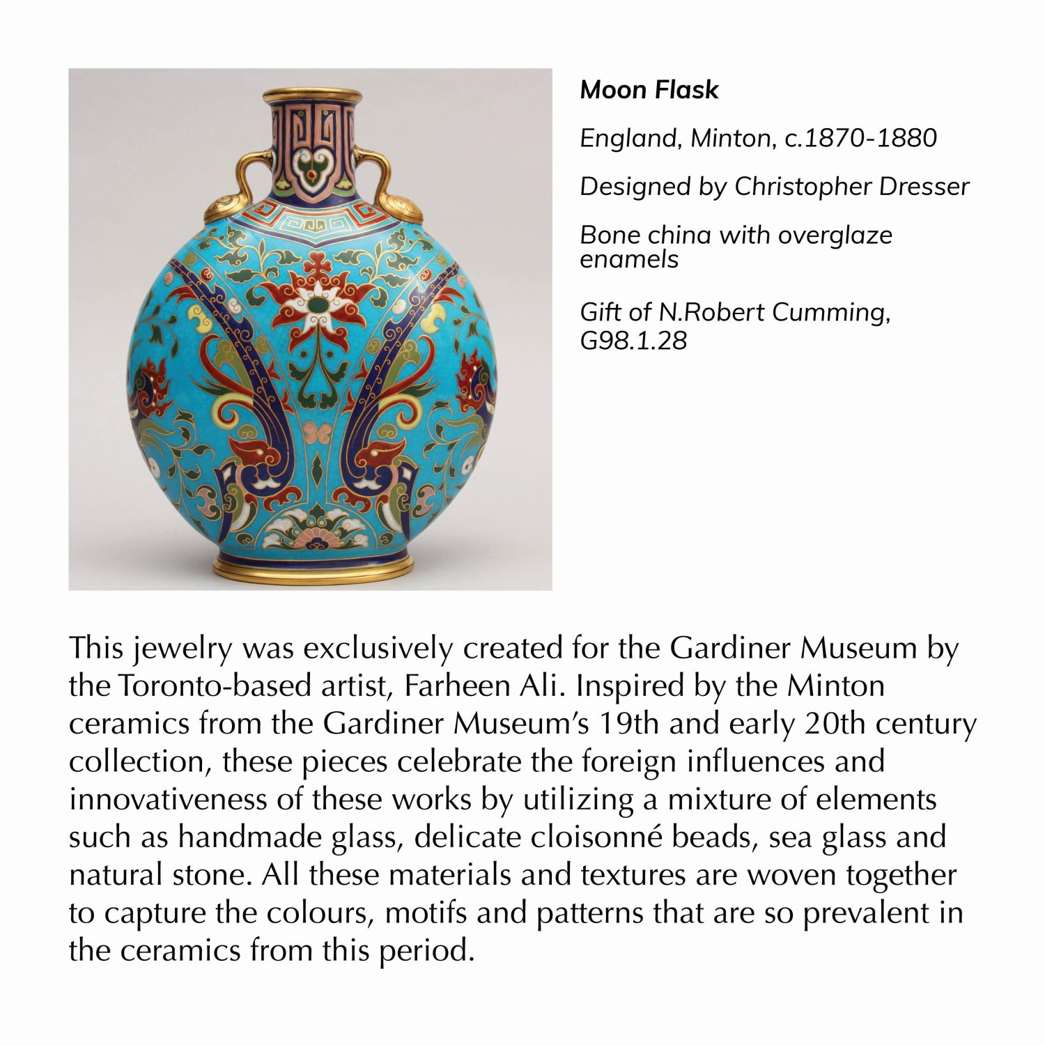 Farheen Ali: Moon Flask Earrings Product Image 2 of 2