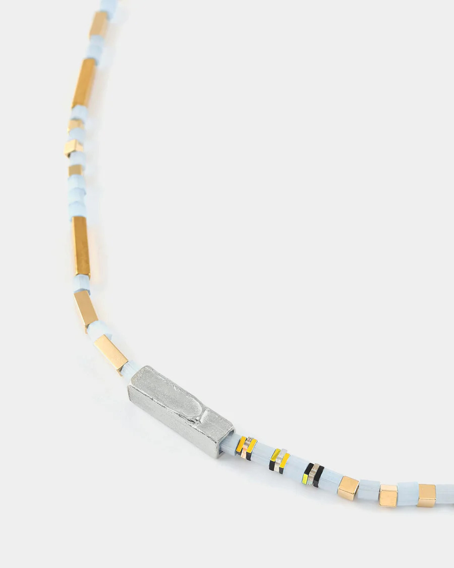 Anne-Marie Chagnon: Ondina Two-Tone Blue Necklace Product Image 3 of 3