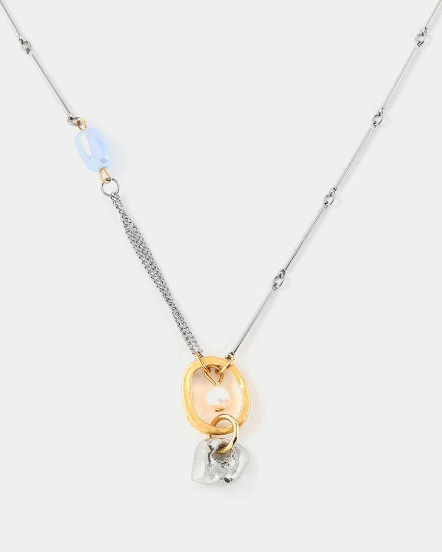 Anne-Marie Chagnon: Drosera Two-Tone Blue Necklace Product Image 3 of 3