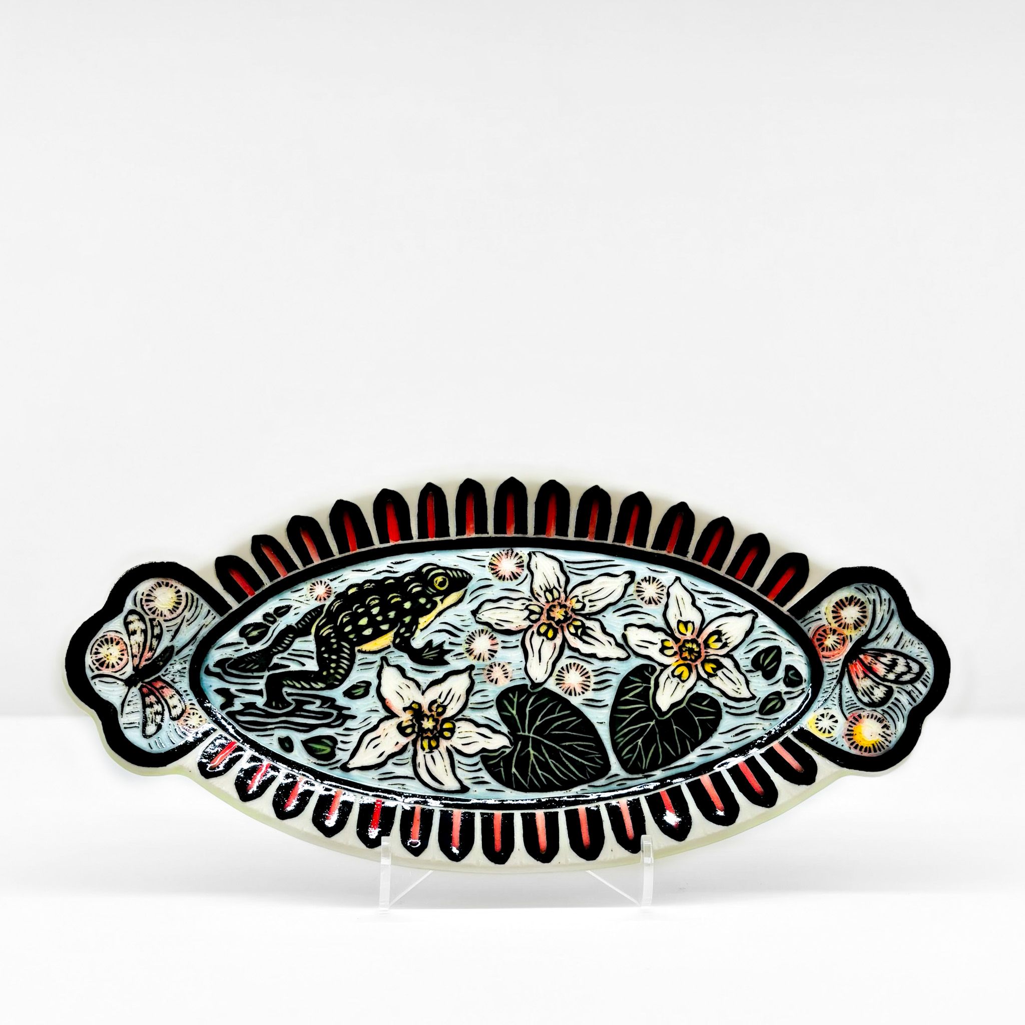 Jocelyn Jenkins: Small Tray with Frog Product Image 1 of 3