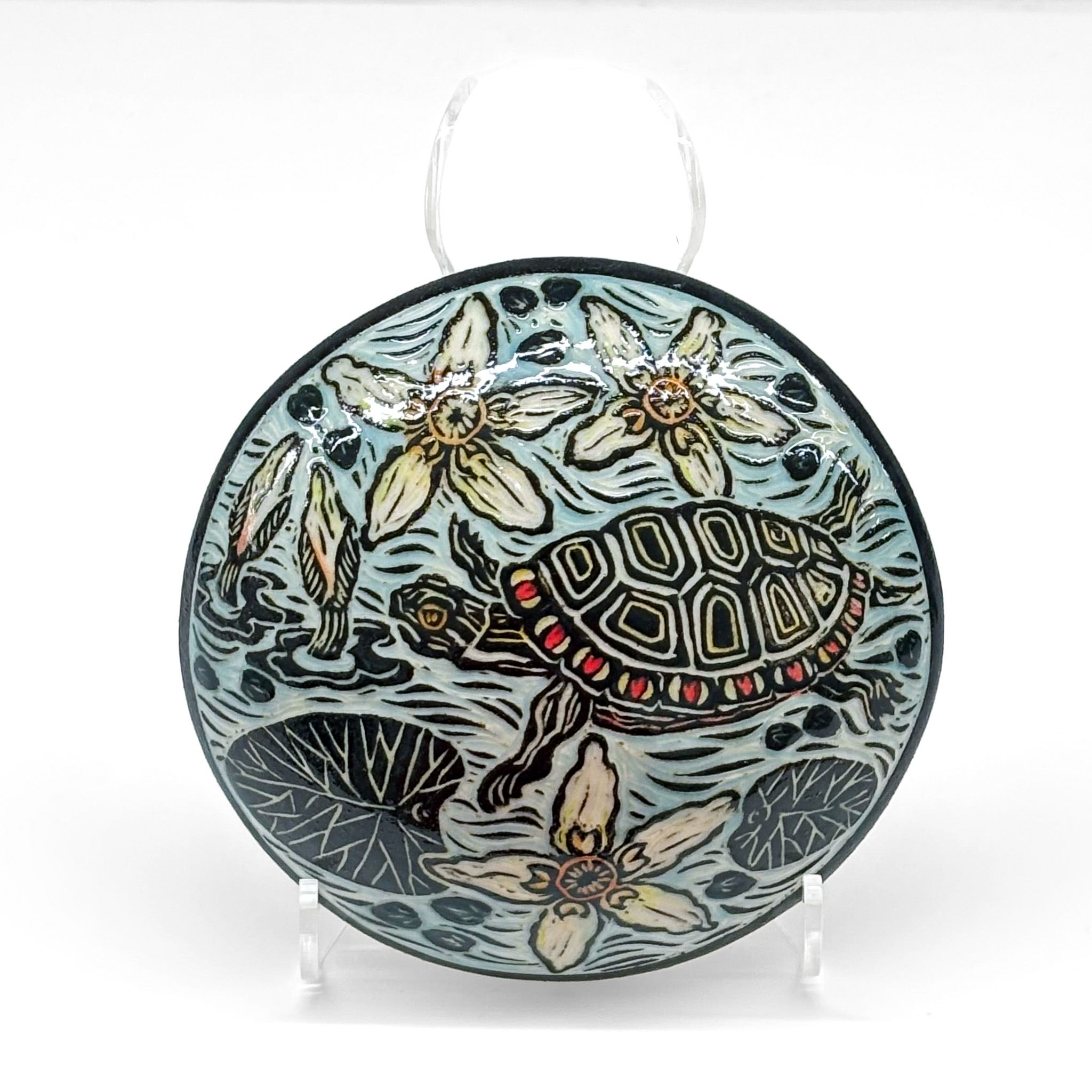 Jocelyn Jenkins: Small Turtle Wall Puff Product Image 1 of 3
