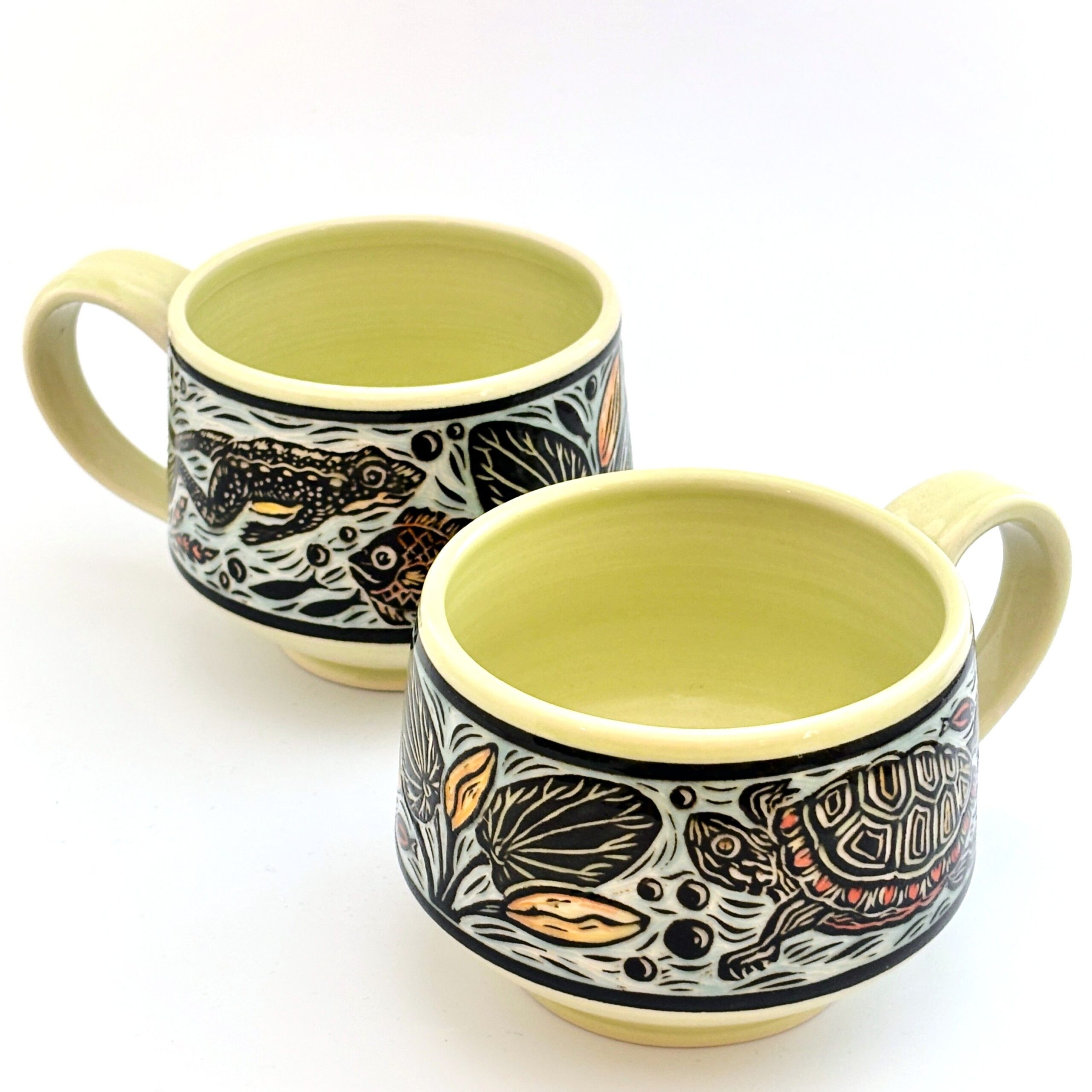 Jocelyn Jenkins: Green Turtle Mug Product Image 1 of 1
