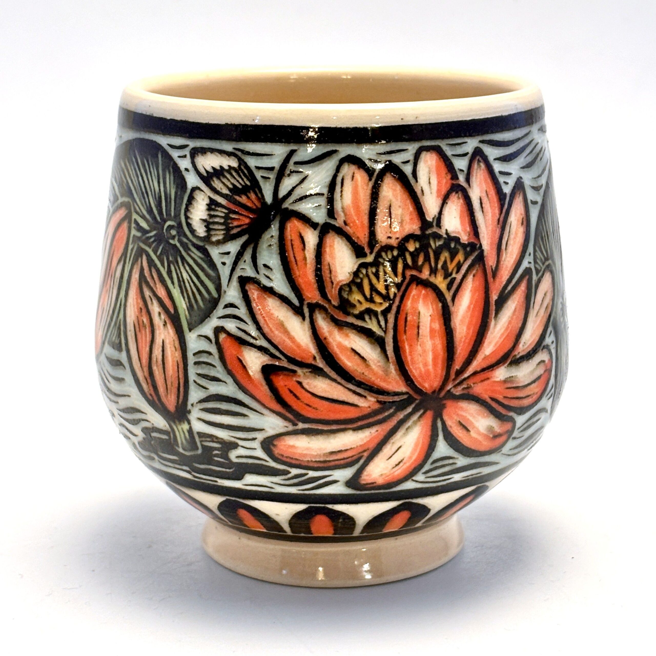 Jocelyn Jenkins: Pink Interior Cup with Lily Product Image 1 of 1
