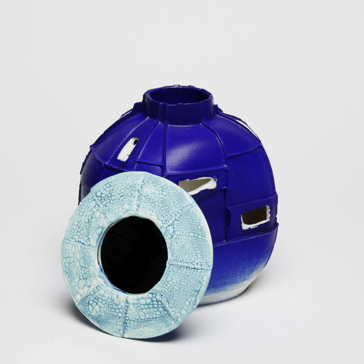 Karla Rivera: Blue Round Mirror Product Image 3 of 3