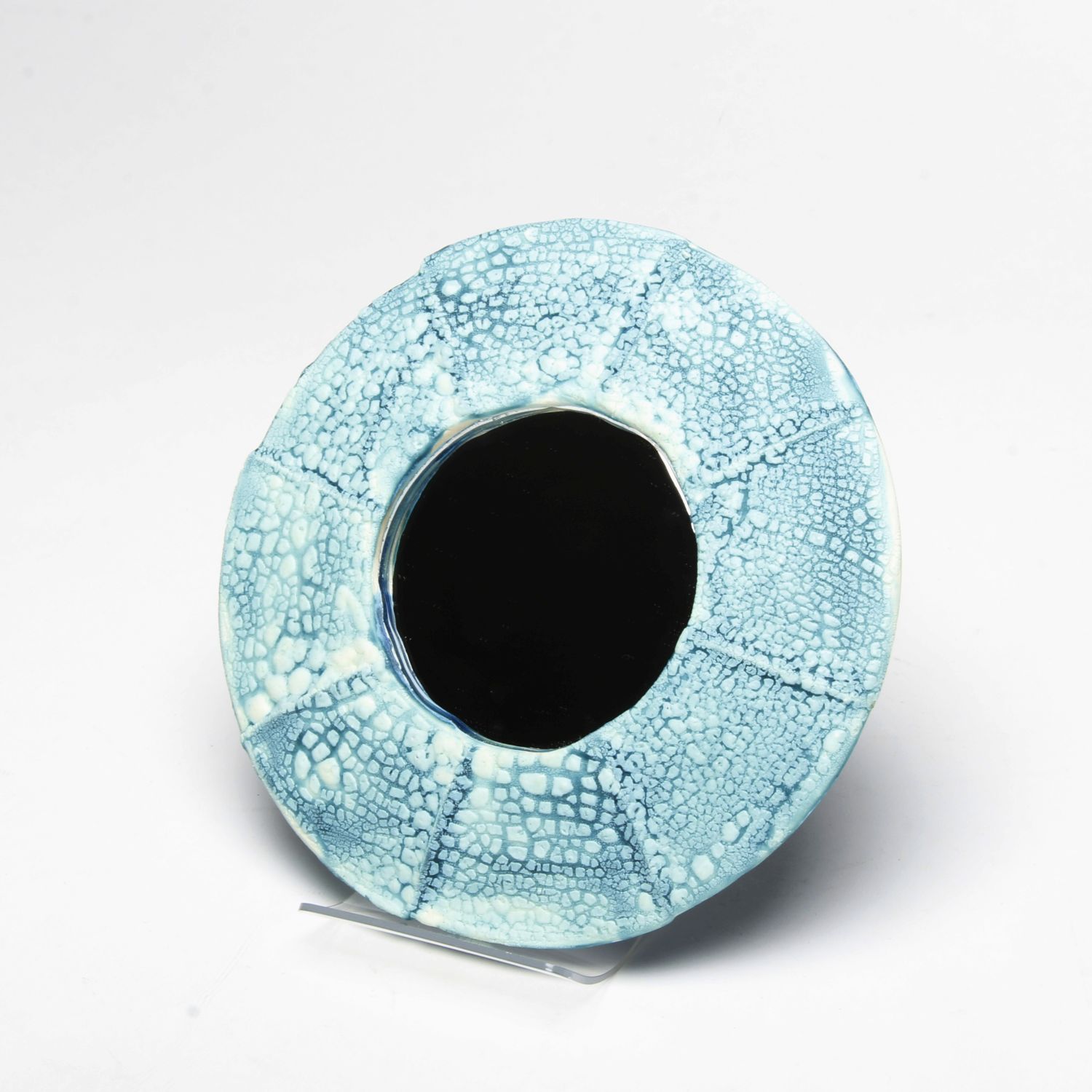 Karla Rivera: Blue Round Mirror Product Image 1 of 3