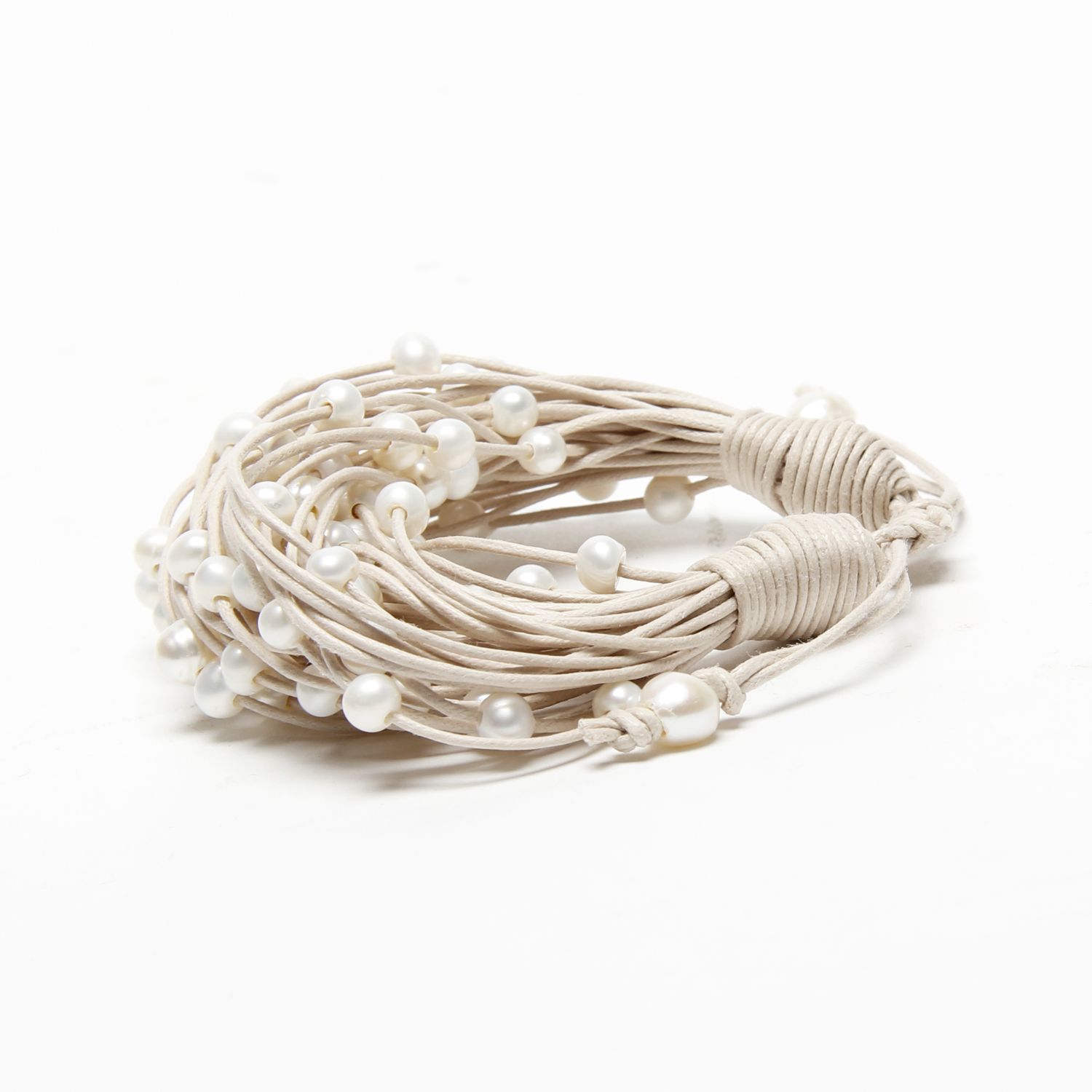 Oz & Ella Design: Pearl Bracelet – Neutral Product Image 3 of 4