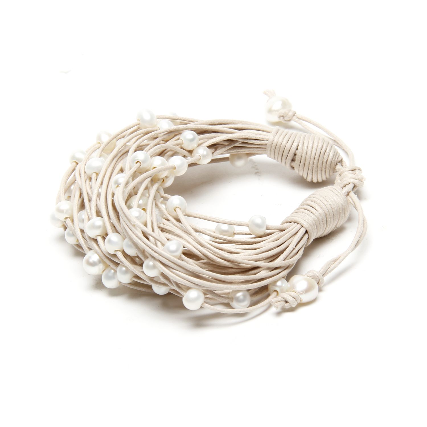 Oz & Ella Design: Pearl Bracelet – Neutral Product Image 1 of 4