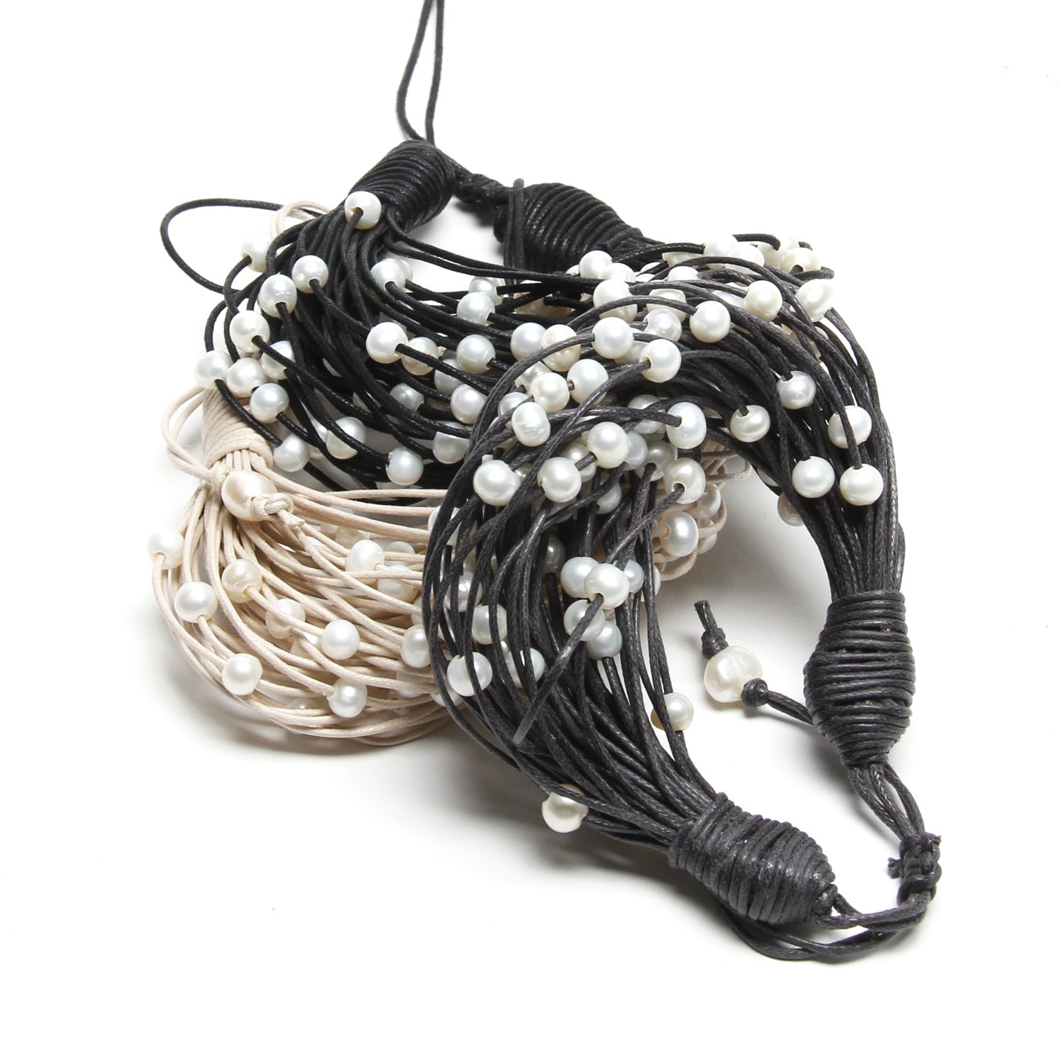 Oz & Ella Design: Pearl Bracelet – Black Product Image 4 of 5