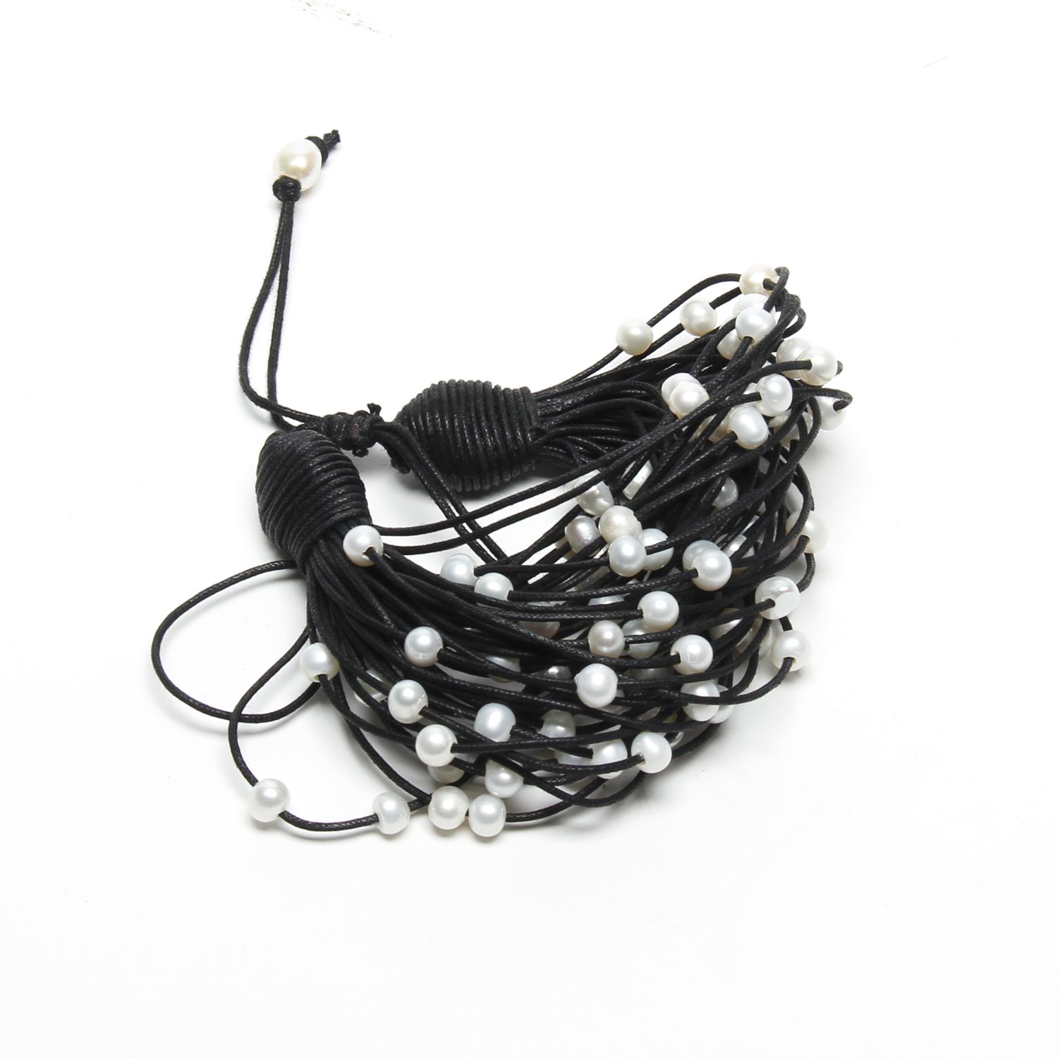 Oz & Ella Design: Pearl Bracelet – Black Product Image 5 of 5