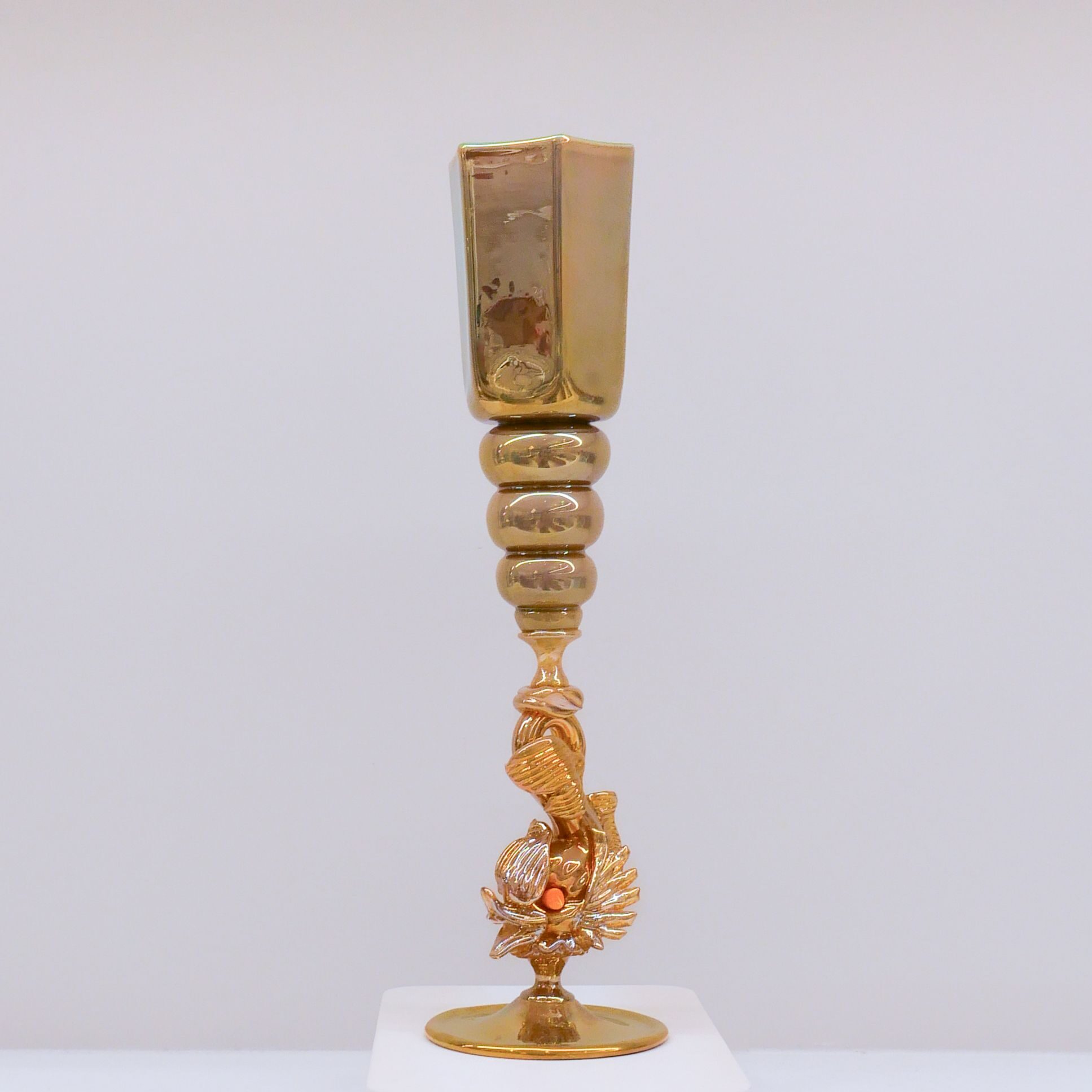 Charlie Larouche: Fish Stemmed Glass Product Image 1 of 1