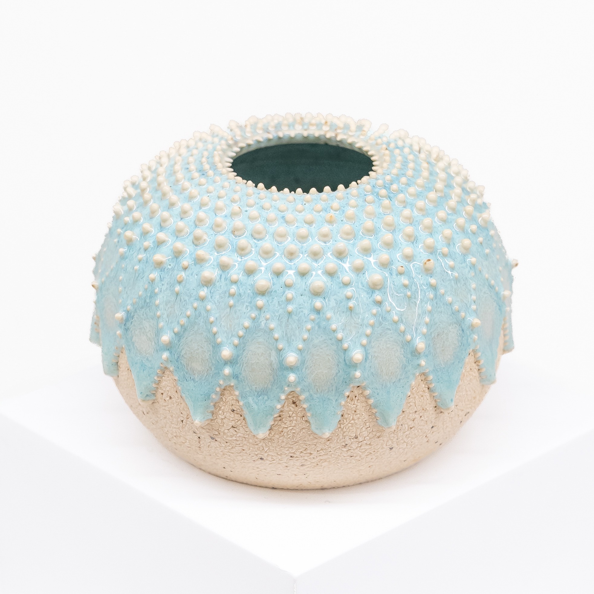 Zara Gardner: Turquoise Urchin Vessel Product Image 2 of 2