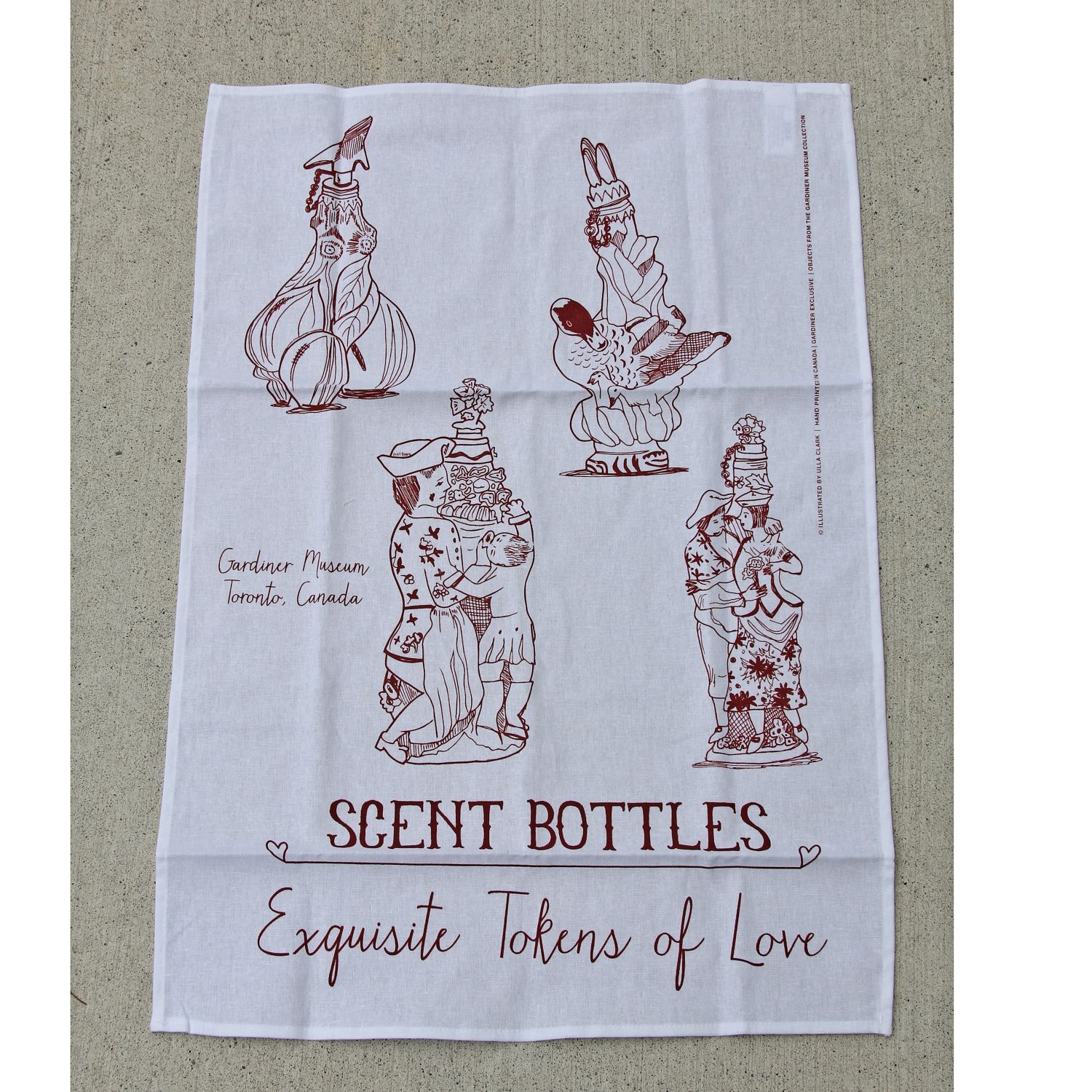 LUprints: Scent Bottles Teatowel Product Image 2 of 4