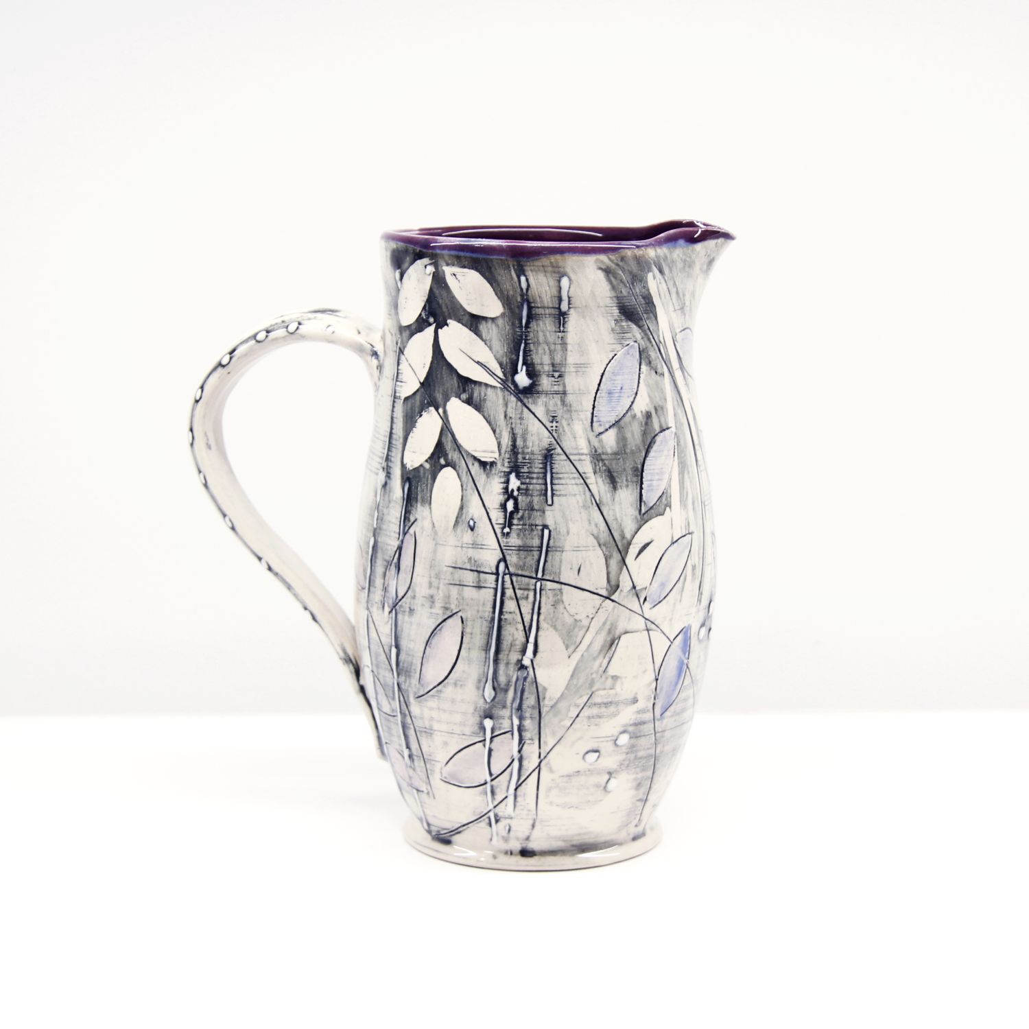 Catharina Goldnau: Purple and Grey Medium Pitcher Product Image 1 of 1