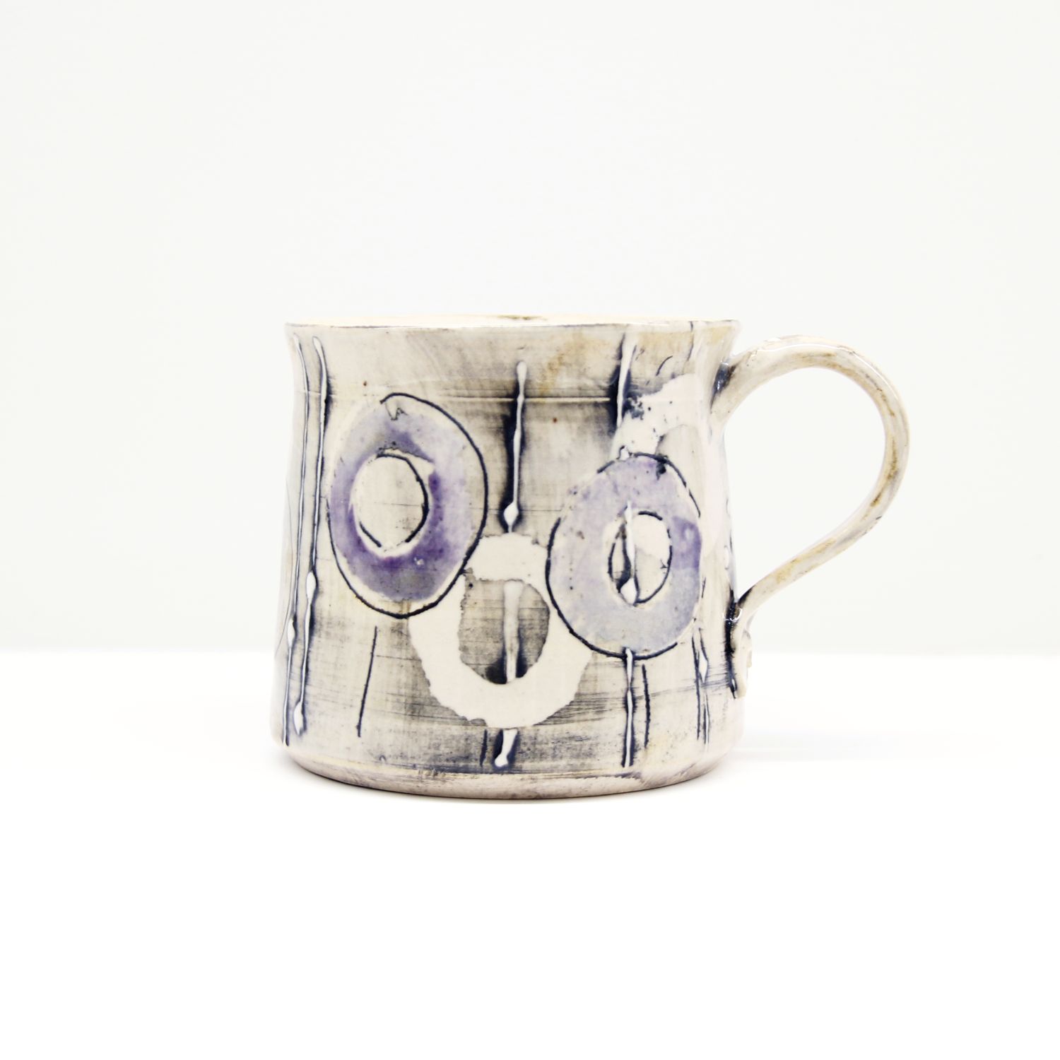 Catharina Goldnau: Grey Floral Mug Product Image 1 of 1