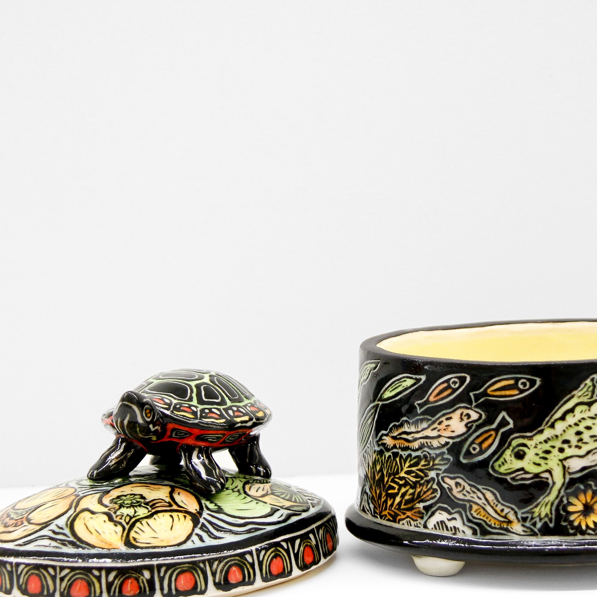 Jocelyn Jenkins: Small Turtle Lidded Jar Product Image 2 of 5