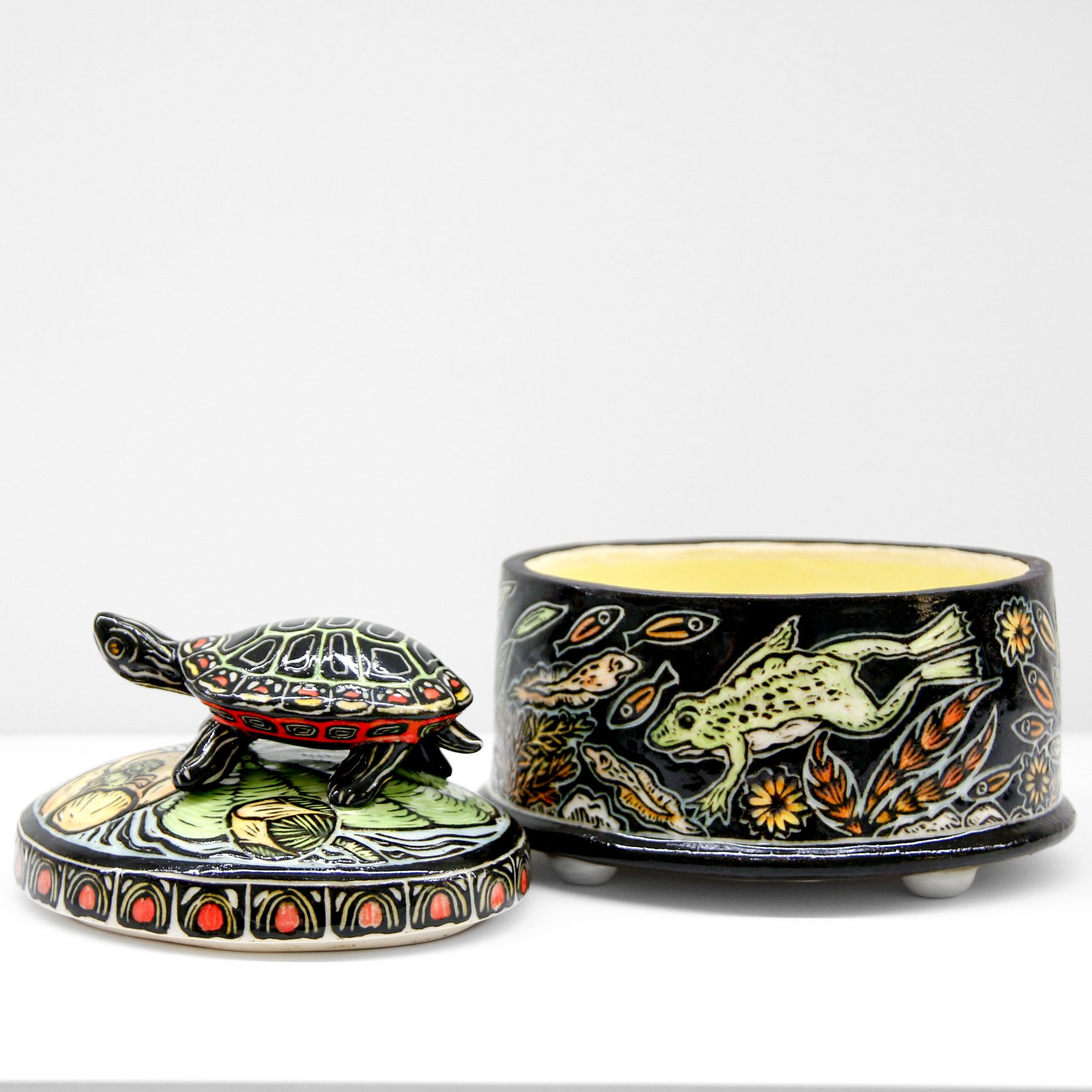 Jocelyn Jenkins: Small Turtle Lidded Jar Product Image 4 of 5