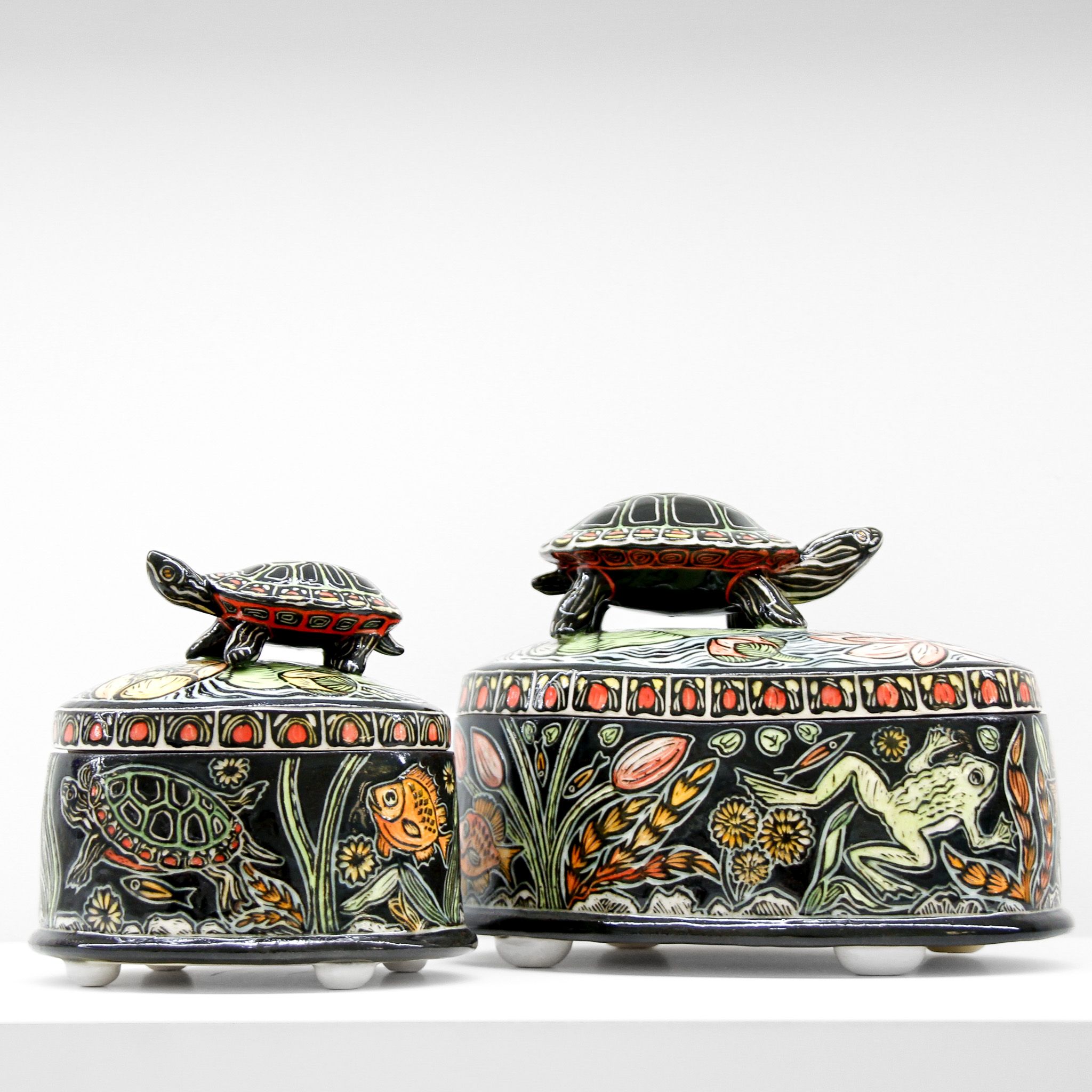 Jocelyn Jenkins: Large Turtle Lidded Jar Product Image 2 of 3