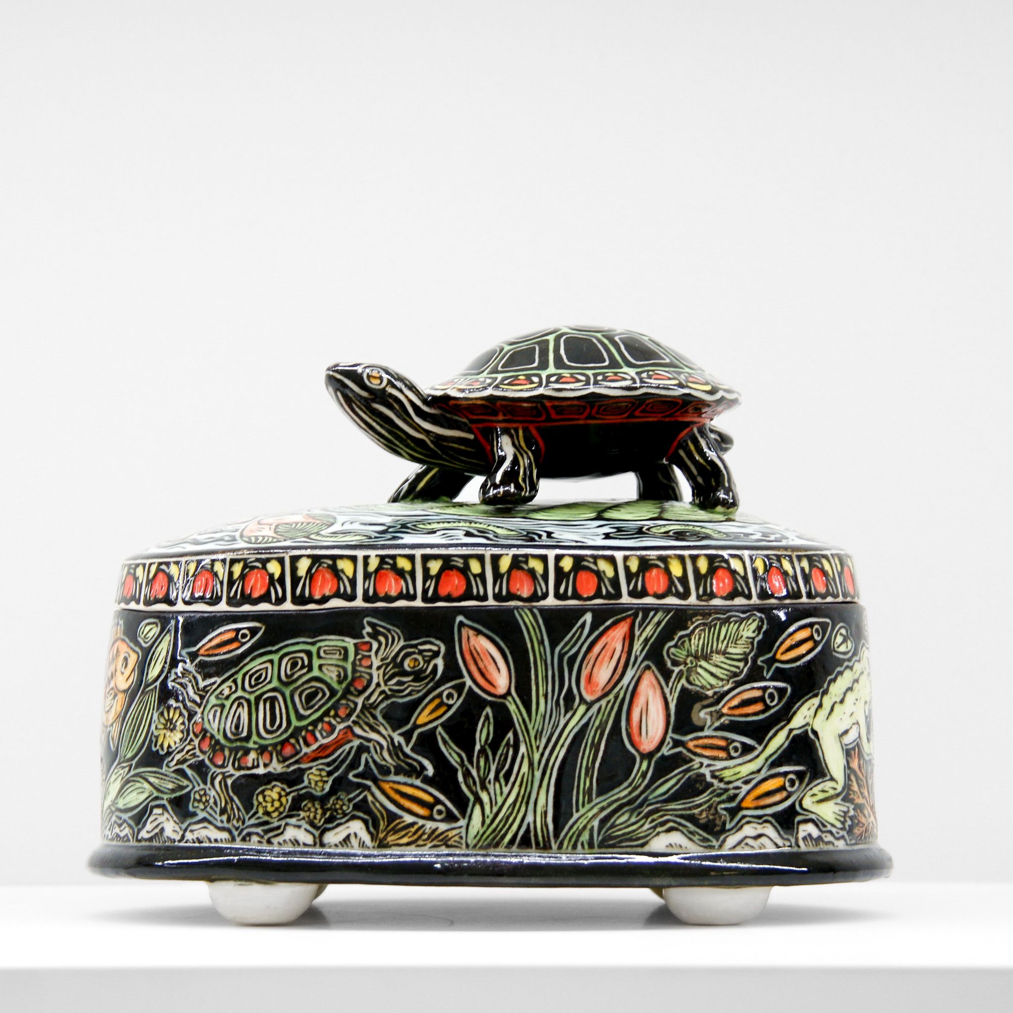 Jocelyn Jenkins: Large Turtle Lidded Jar Product Image 1 of 3