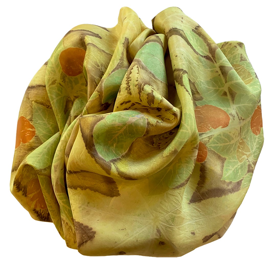 Marta Mouka: Silk Scarf in Weld Product Image 3 of 3