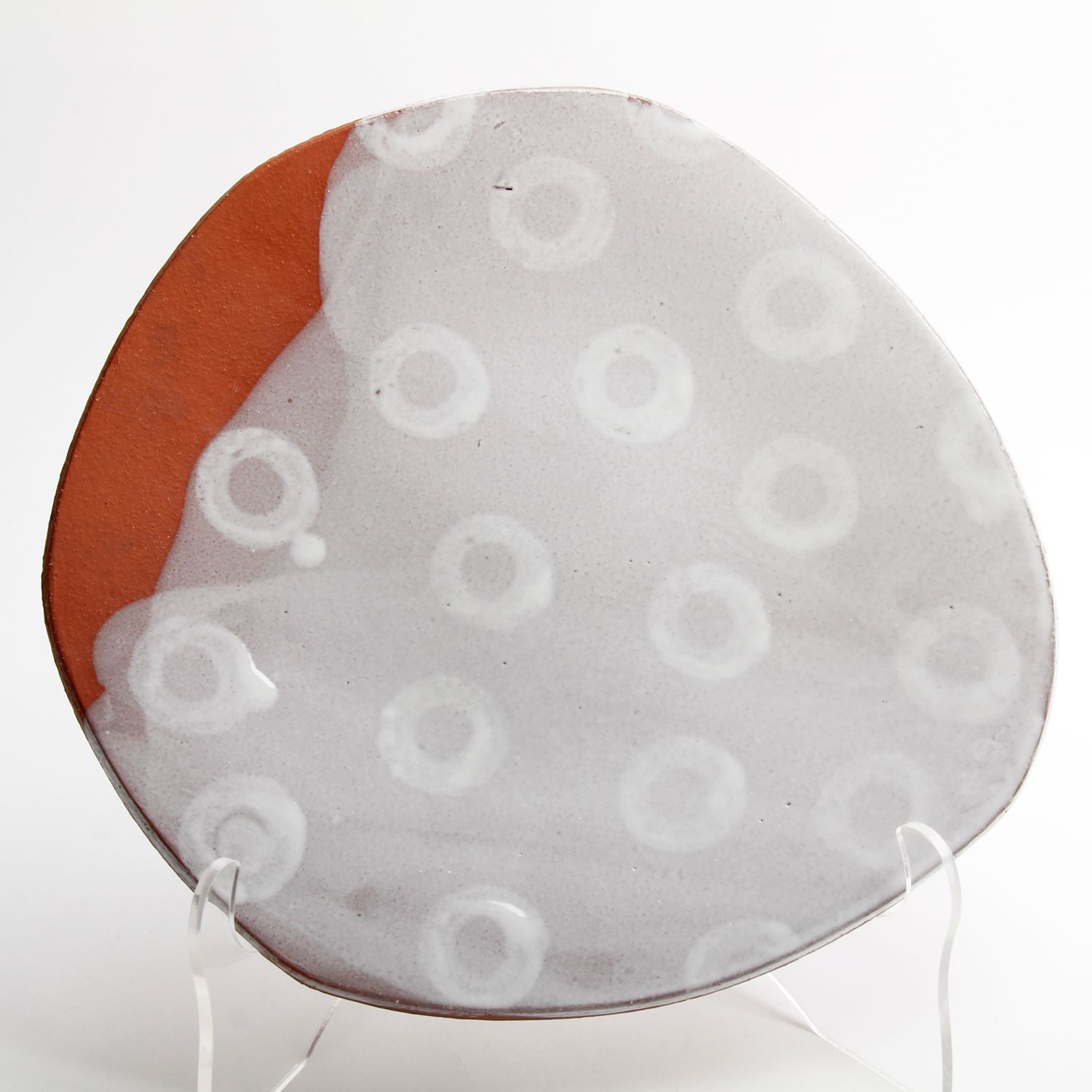 Mary McKenzie: Large White Circles Platter Product Image 1 of 2