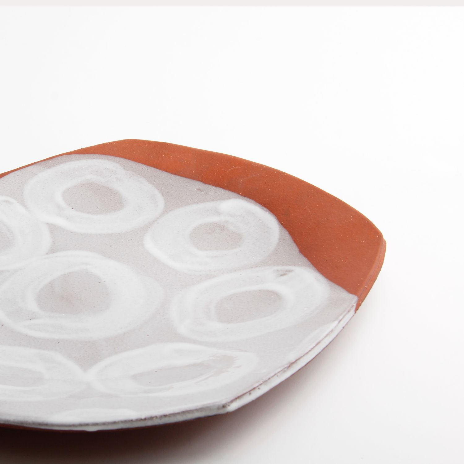 Mary McKenzie: Large White Circles Platter Product Image 2 of 2