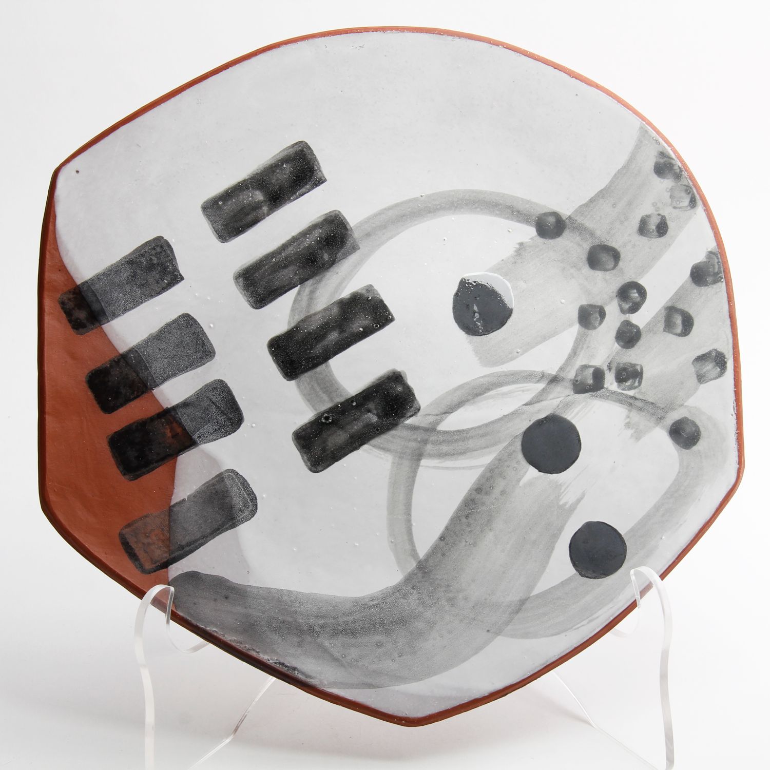 Mary McKenzie: Large Platter – Circles & Rectangles Product Image 1 of 2