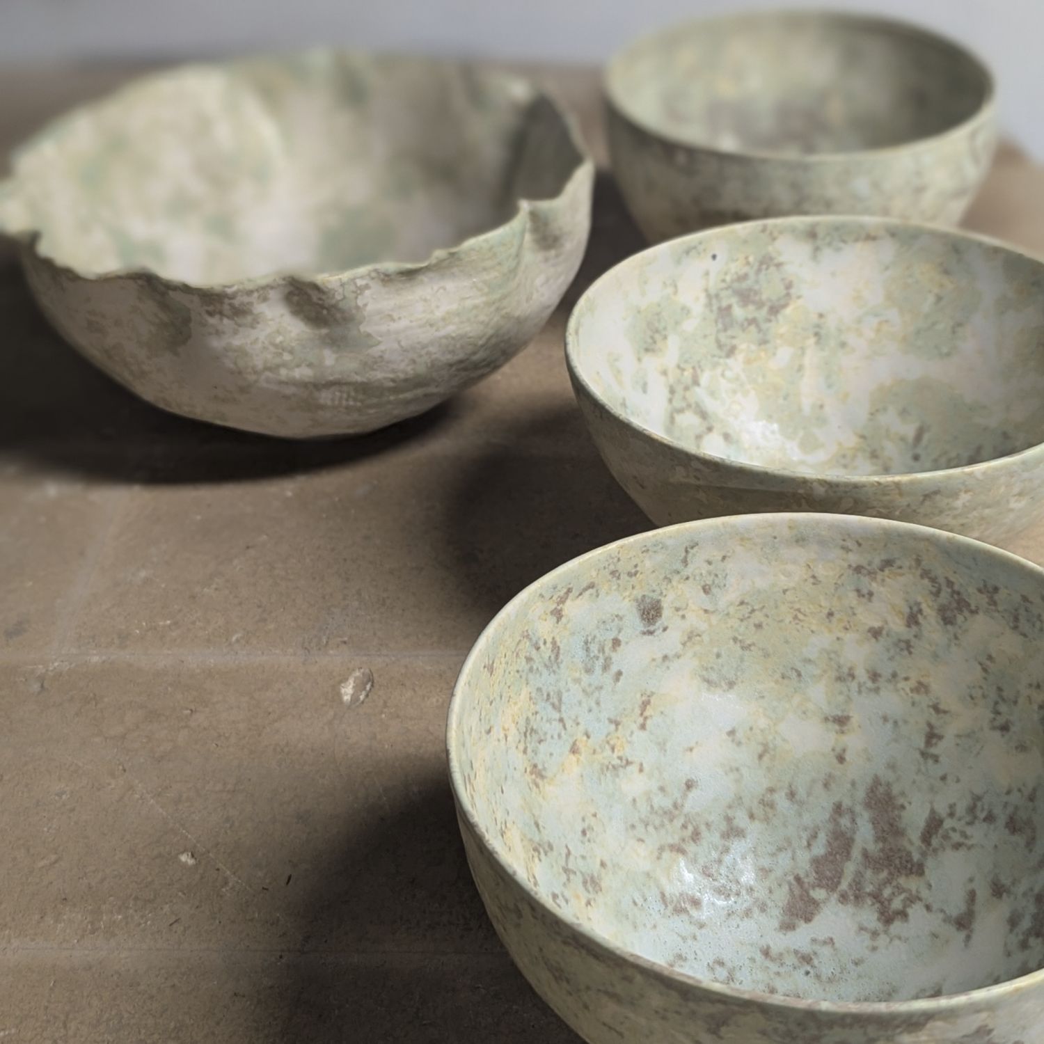 Makiko Hicher: Medium Bowl – Green (Each sold separately) Product Image 1 of 1