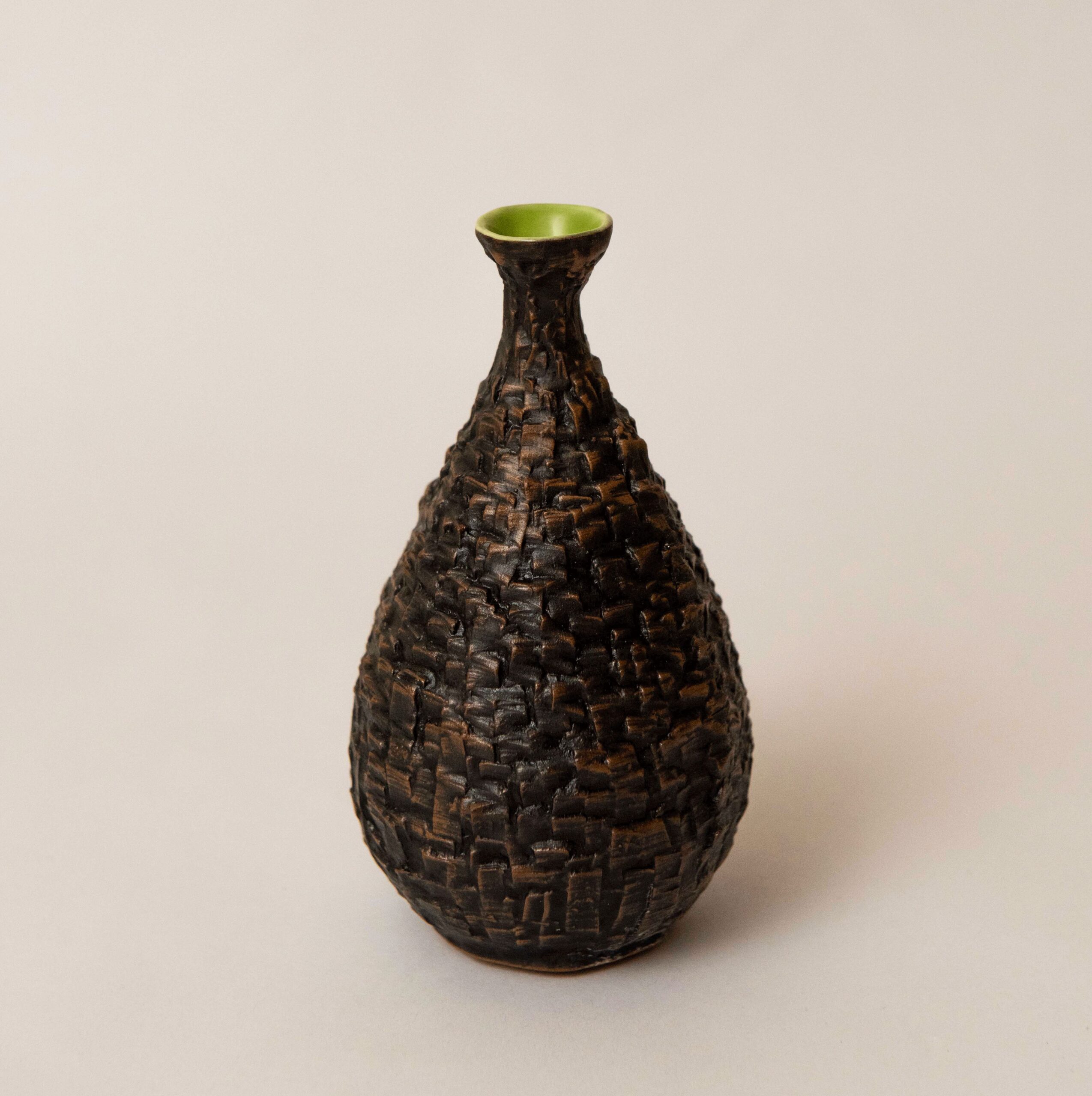 Studio Saboo: Small Rock Vase in Green Product Image 1 of 1
