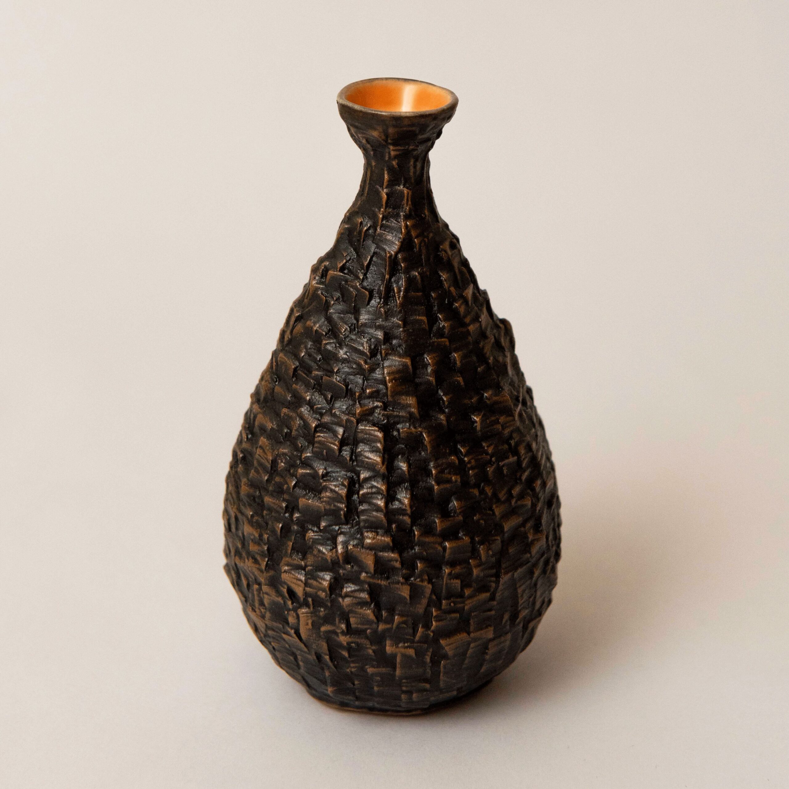 Studio Saboo: Small Rock Vase in Orange Product Image 1 of 1