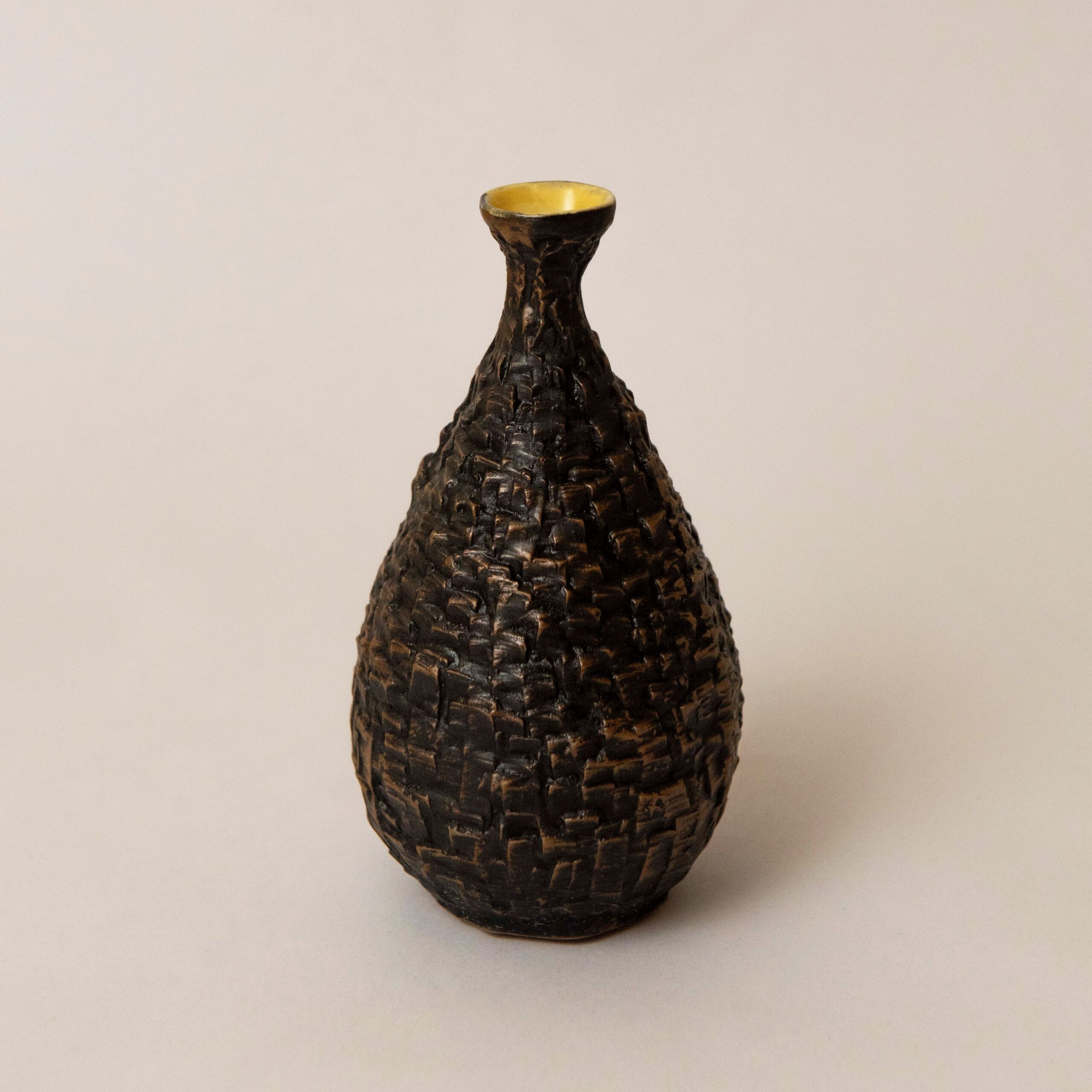 Studio Saboo: Small Yellow Rock Vase Product Image 1 of 1