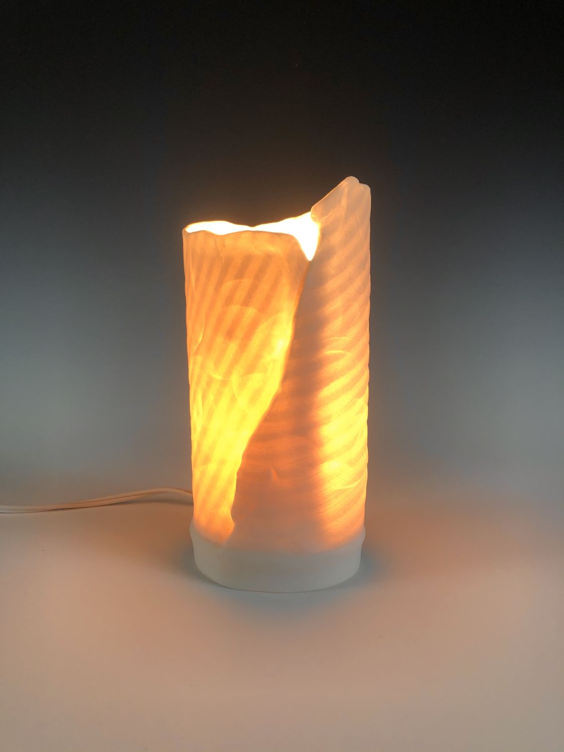 Silvana Michetti: Small Porcelain Lamp titled “Solace 4” Product Image 1 of 5