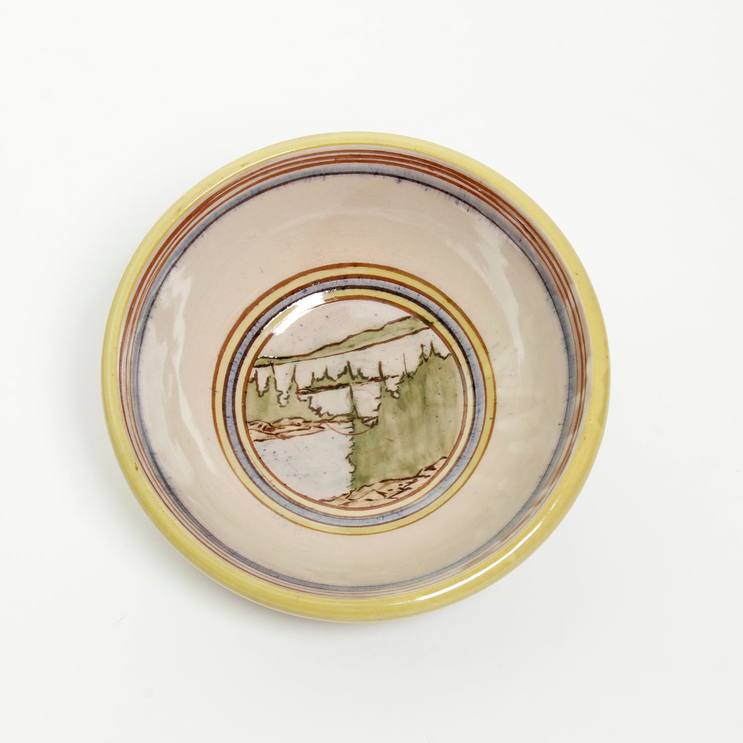 Sean Robinson: Painted Bowl in Green Product Image 1 of 3