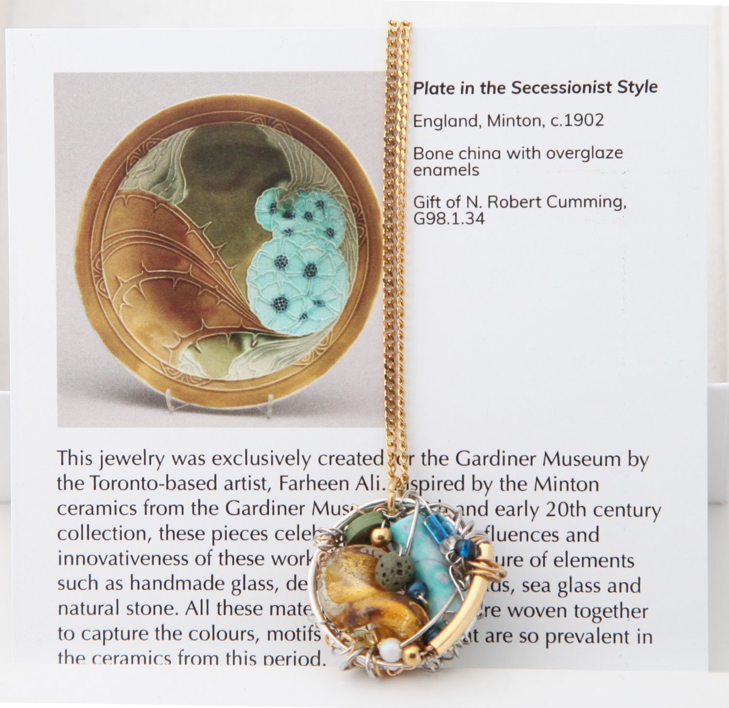 Farheen Ali: Secessionist Plate Earrings Product Image 2 of 3
