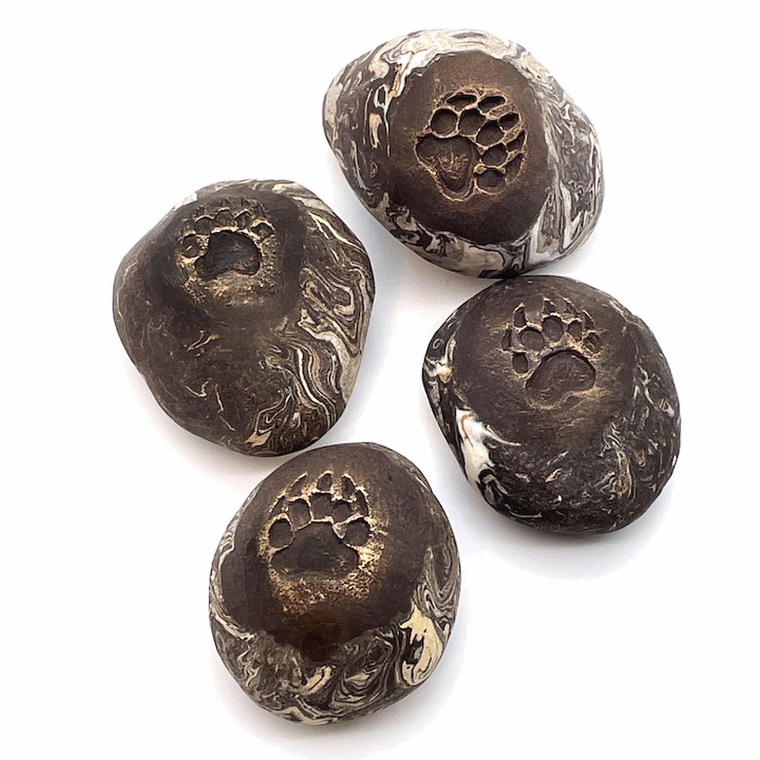 Christy Chor: Ceramic stone with paw mark (Each sold separately) Product Image 2 of 2