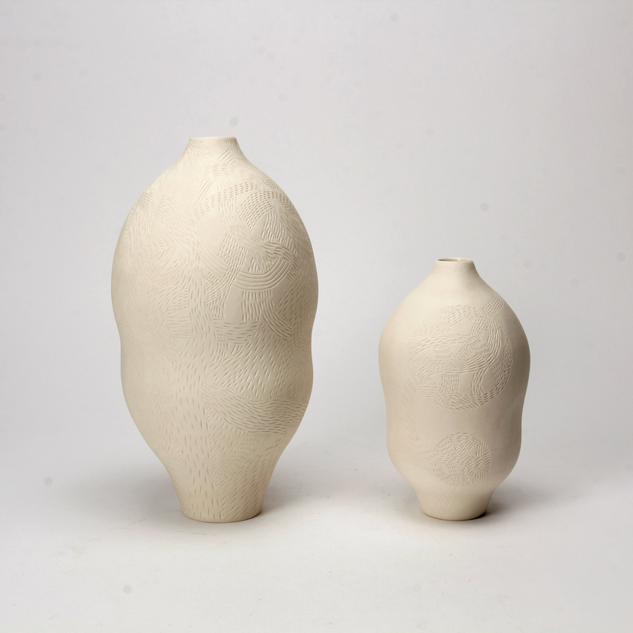 Talia Silva: Subtle Echoes – Fully Carved Circle Vessel Product Image 2 of 3