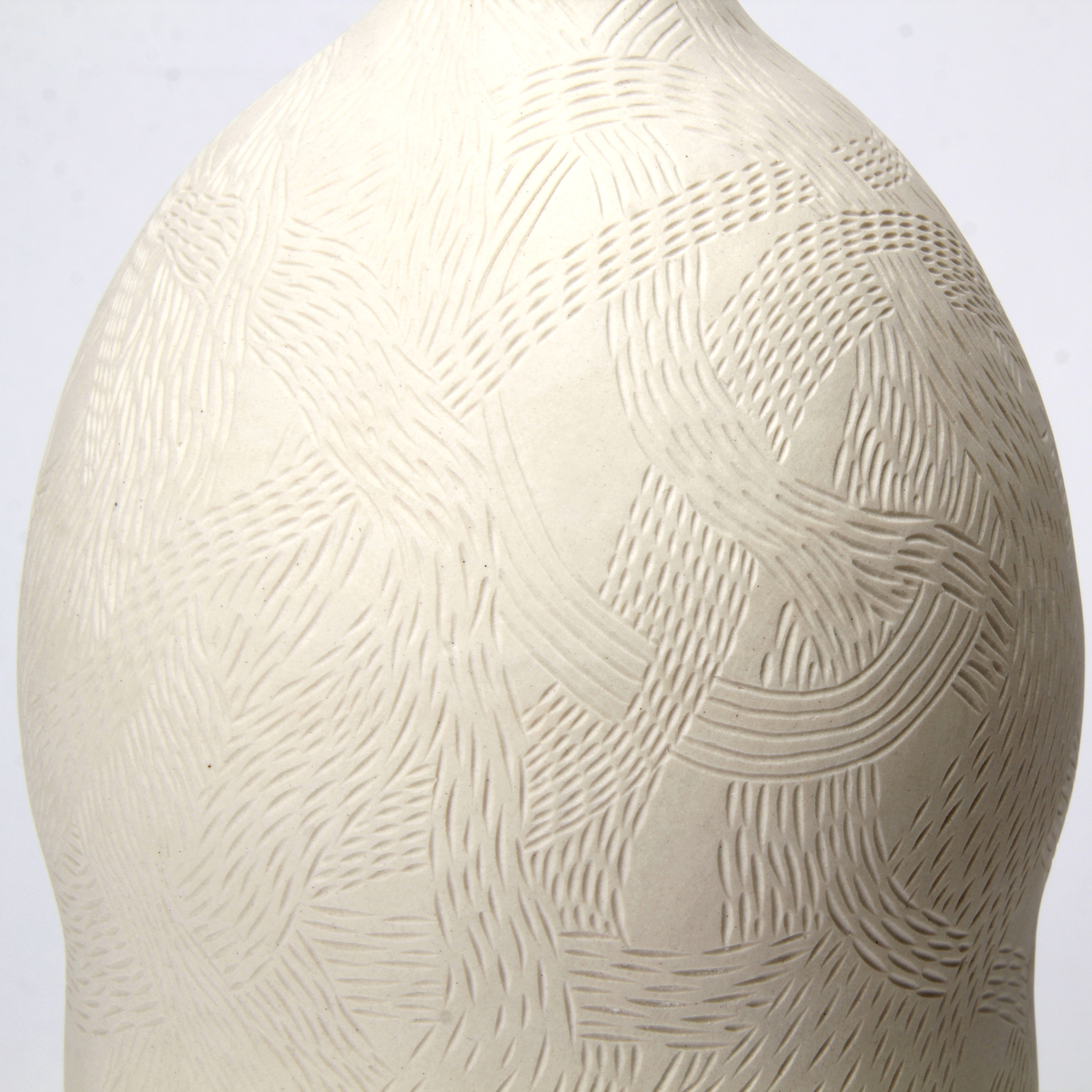 Talia Silva: Subtle Echoes – Fully Carved Circle Vessel Product Image 3 of 3