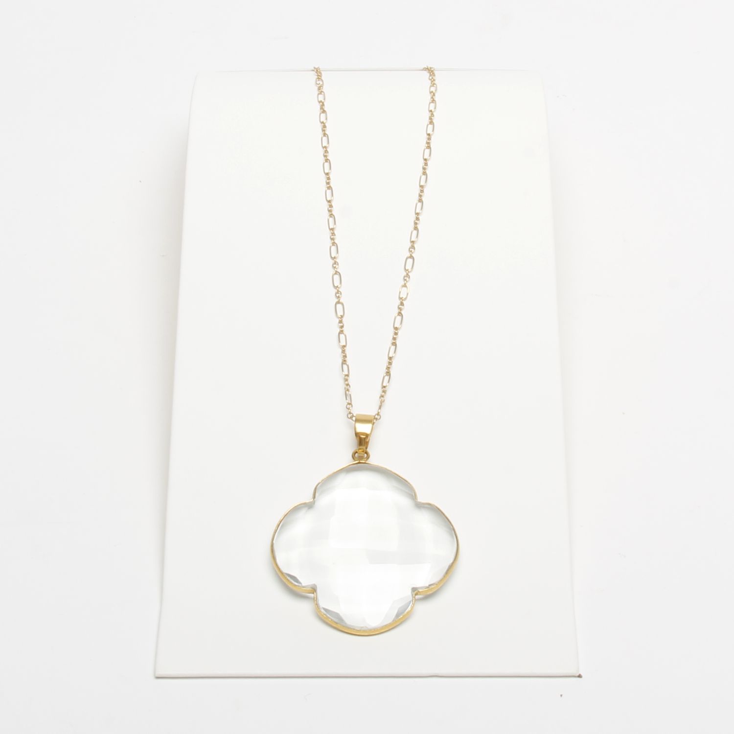Fine European Crystal Clover Pendant Necklace – Lori Rae LLC