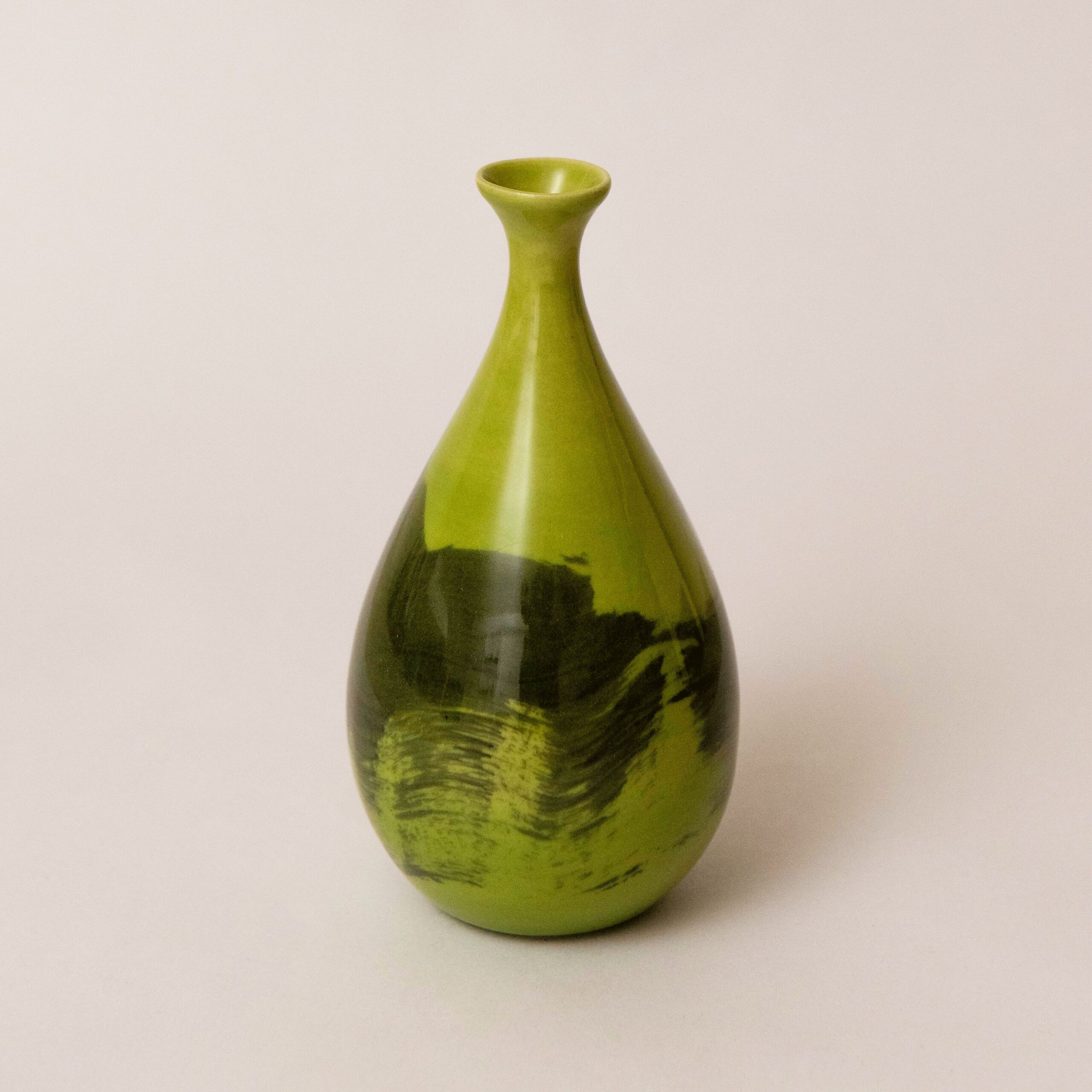 Studio Saboo: Small Brushed Vase in Green Product Image 1 of 1