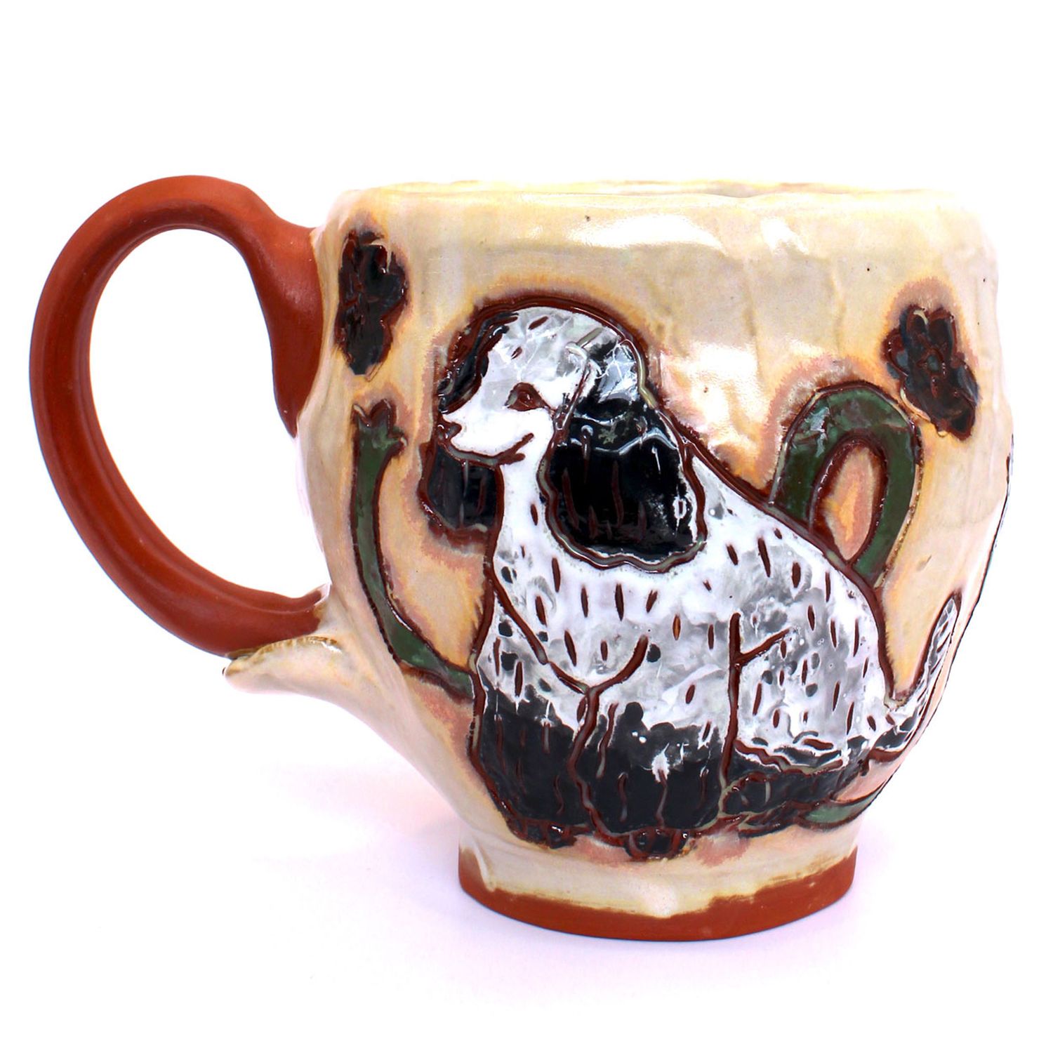 Zoe Pinnell: Black and White Dog Mug Product Image 1 of 3