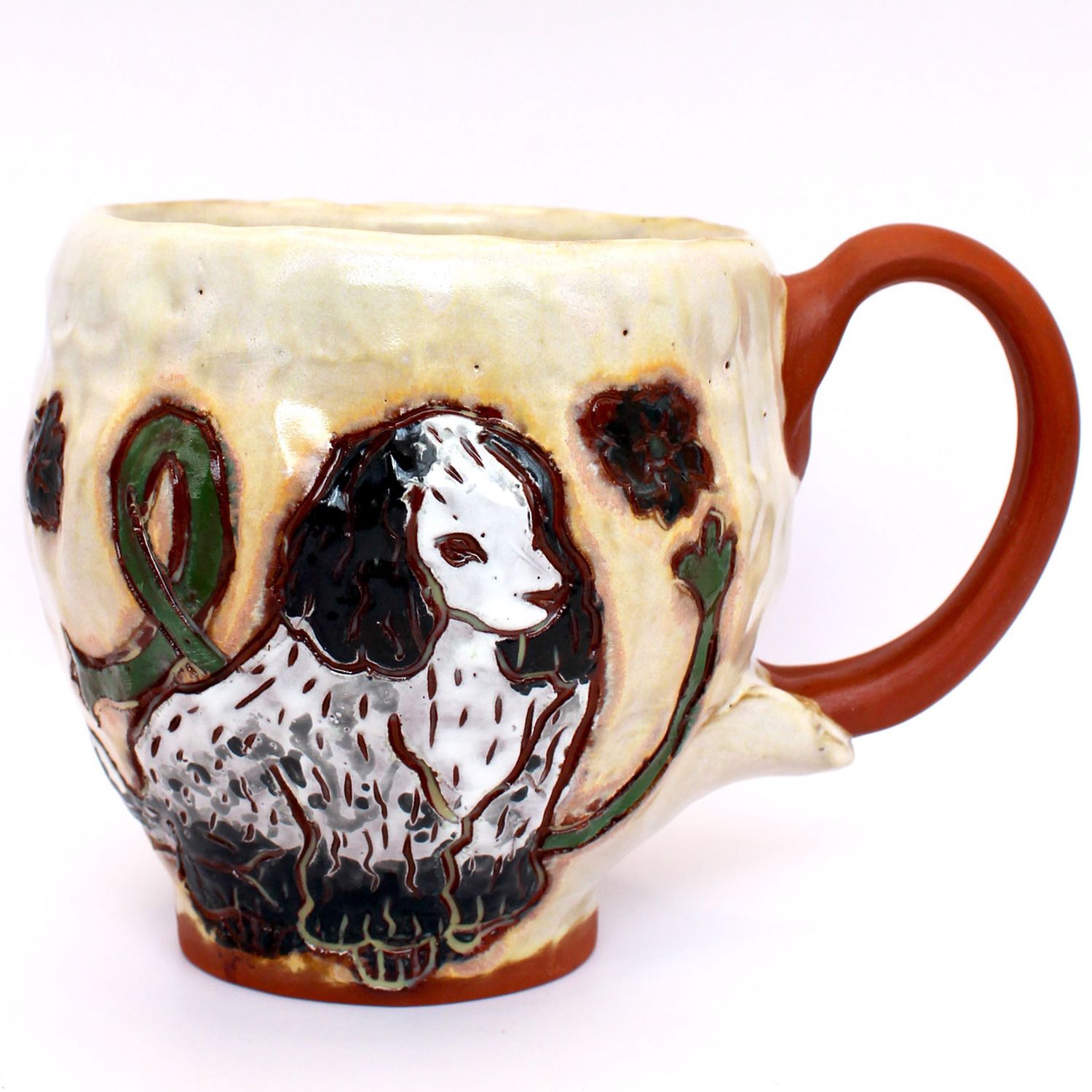 Zoe Pinnell: Black and White Dog Mug Product Image 3 of 3