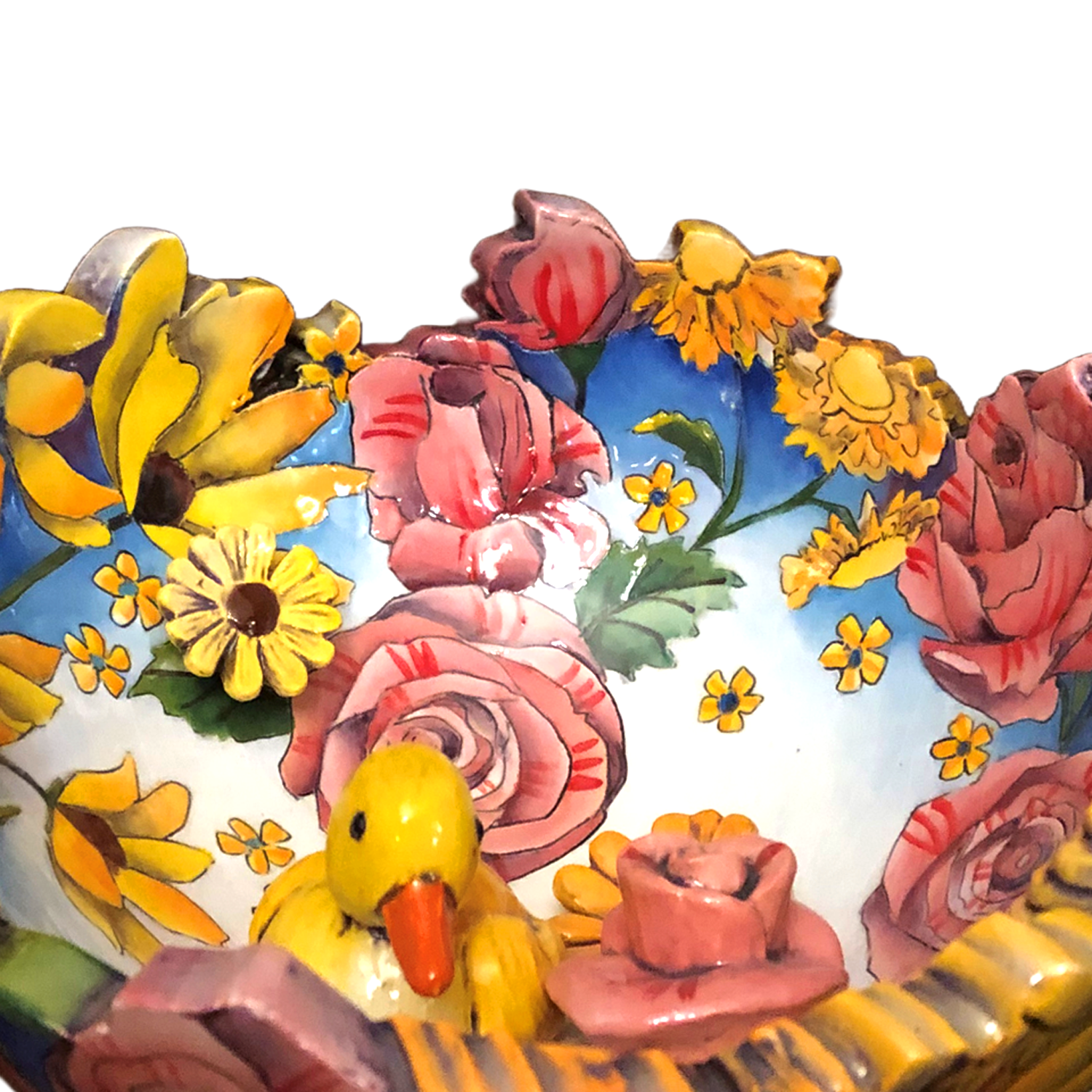 DaNisha Sculpture: Small Floral Nest Bowl Product Image 4 of 4