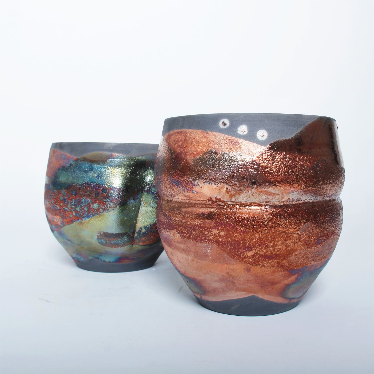 Shu-Chen Cheng: Small Raku Vase (Each sold separately) Product Image 1 of 7