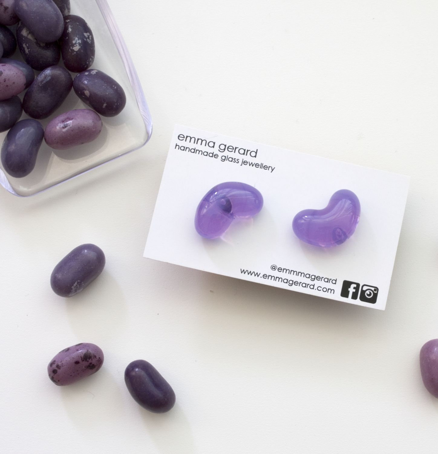 Emma Gerard: Jellybean Earring- lilac Product Image 1 of 1