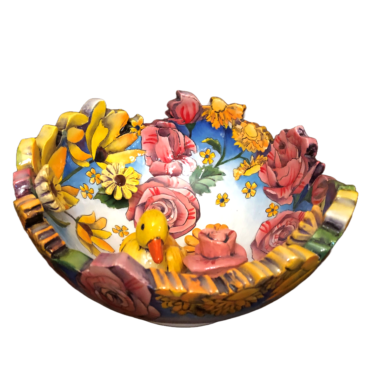 DaNisha Sculpture: Small Floral Nest Bowl Product Image 2 of 4
