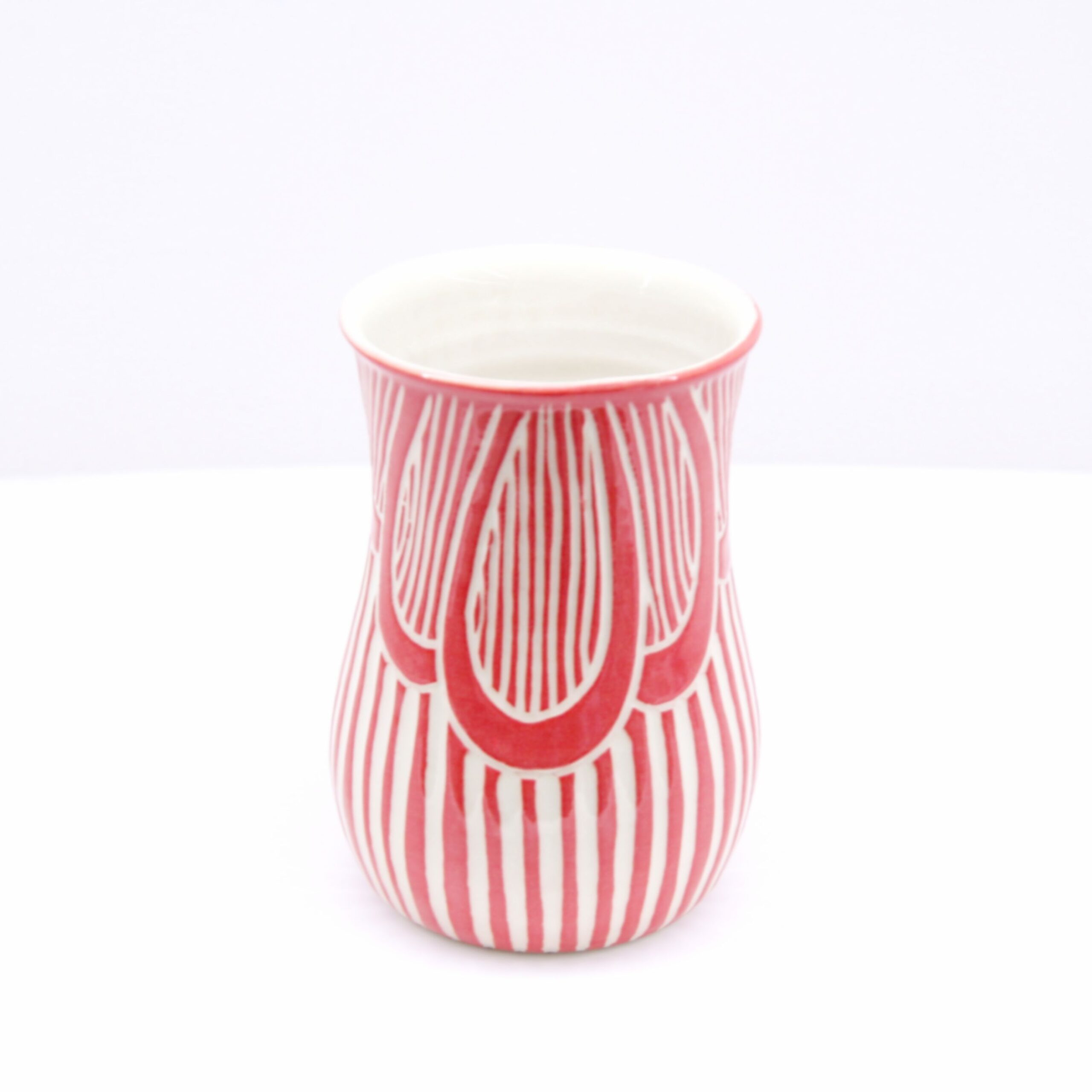 Kaas + Kate: Red Fan Flower Vase Product Image 1 of 2